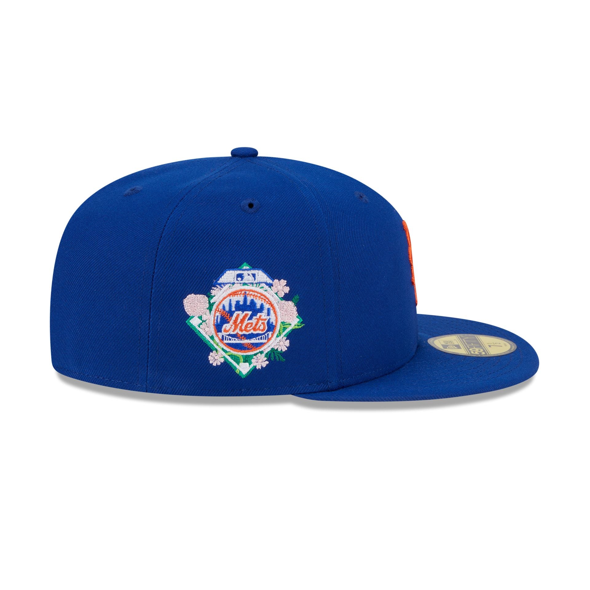 New York Mets Floral Undervisor 59FIFTY Fitted Hat - Image 4
