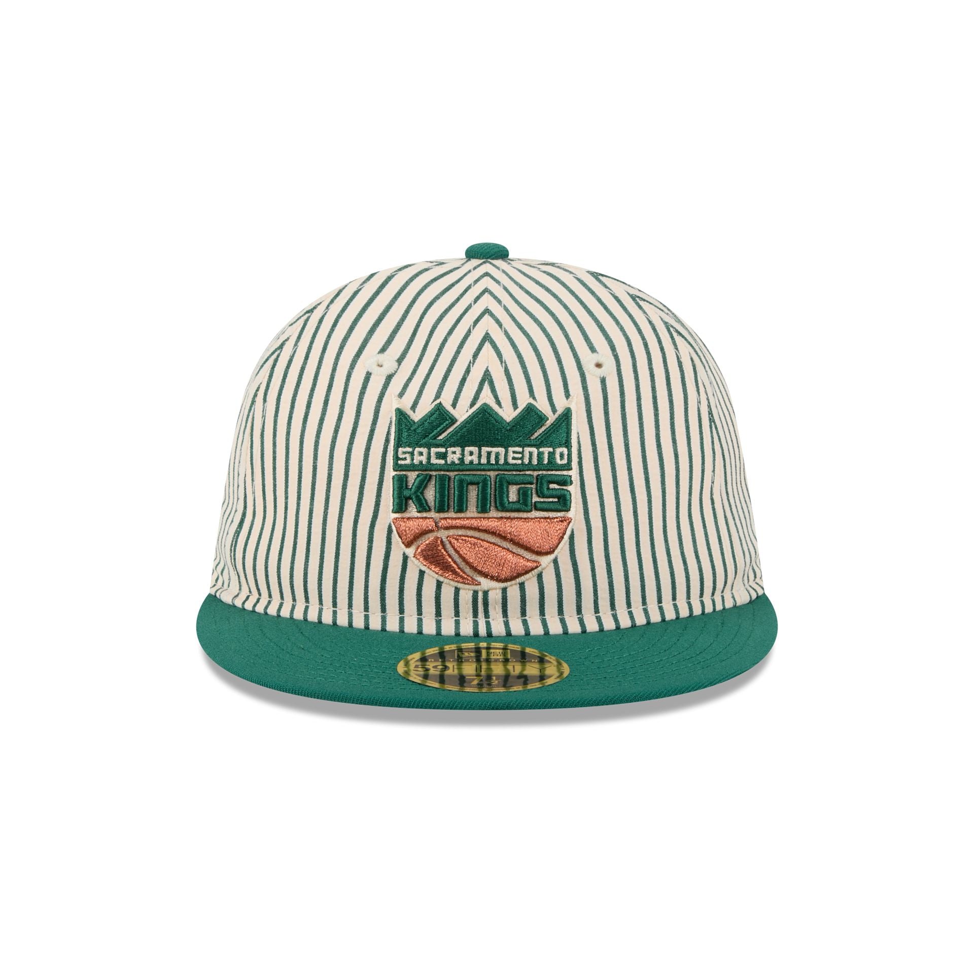Just Caps Seersucker Sacramento Kings Retro Crown 59FIFTY Fitted Hat - Image 2