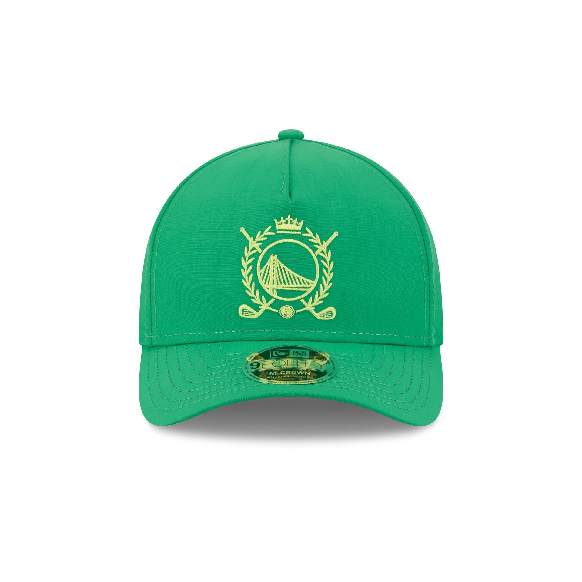 Golden State Warriors Tee Time 9FORTY M-Crown A-Frame Snapback Hat - Image 2