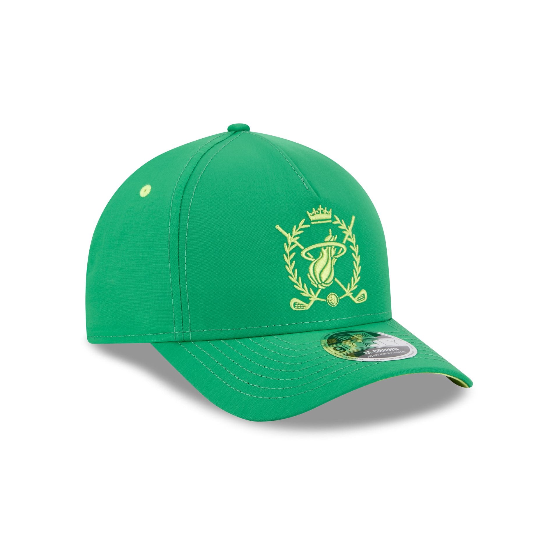 Miami Heat Tee Time 9FORTY M-Crown A-Frame Snapback Hat - Image 3