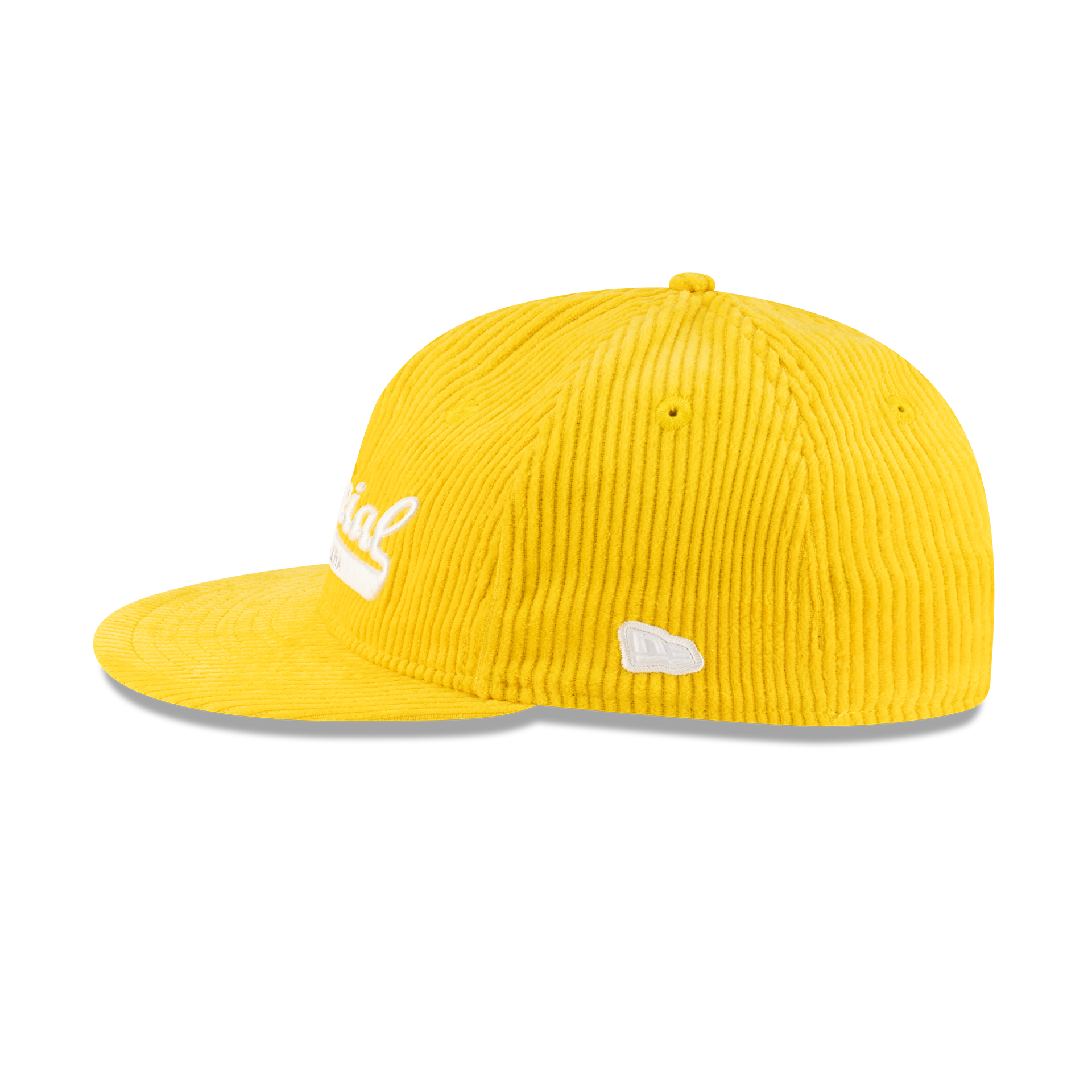 New Era Branded Official Corduroy Gold Retro Crown 9FIFTY Snapback Hat - Image 4