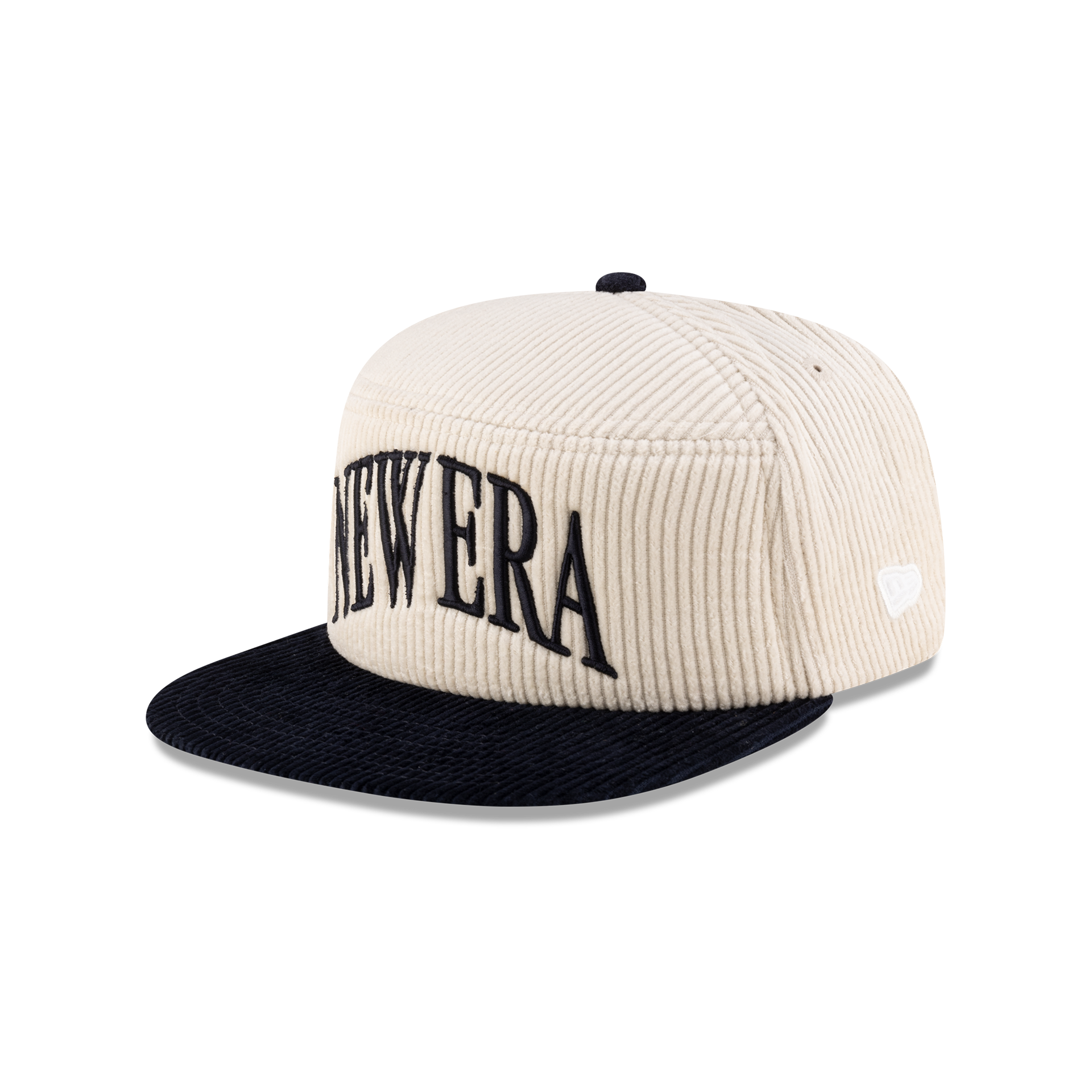 New Era Branded Paragon Corduroy Chrome White Split Panel 9FIFTY Snapback Hat