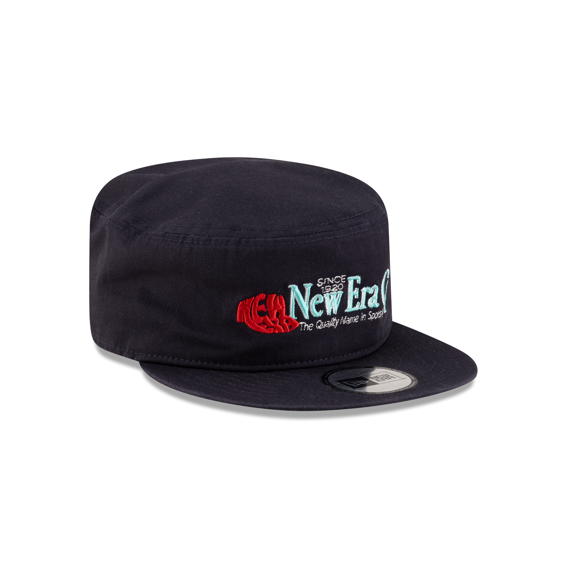 New Era Branded Navy Painter Elastic Back Hat - Image 3