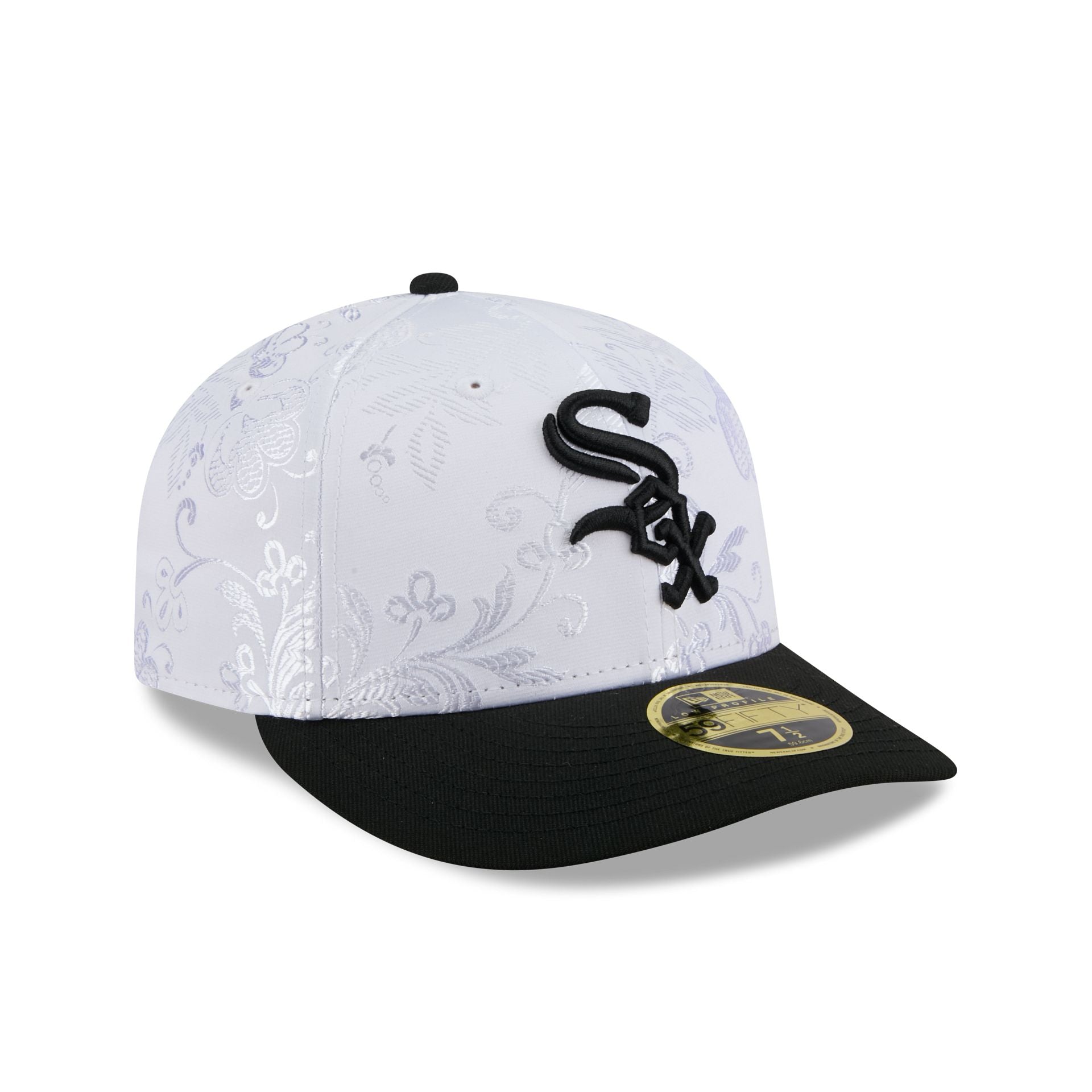 Chicago White Sox Floral Shine Low Profile 59FIFTY Fitted Hat - Image 3