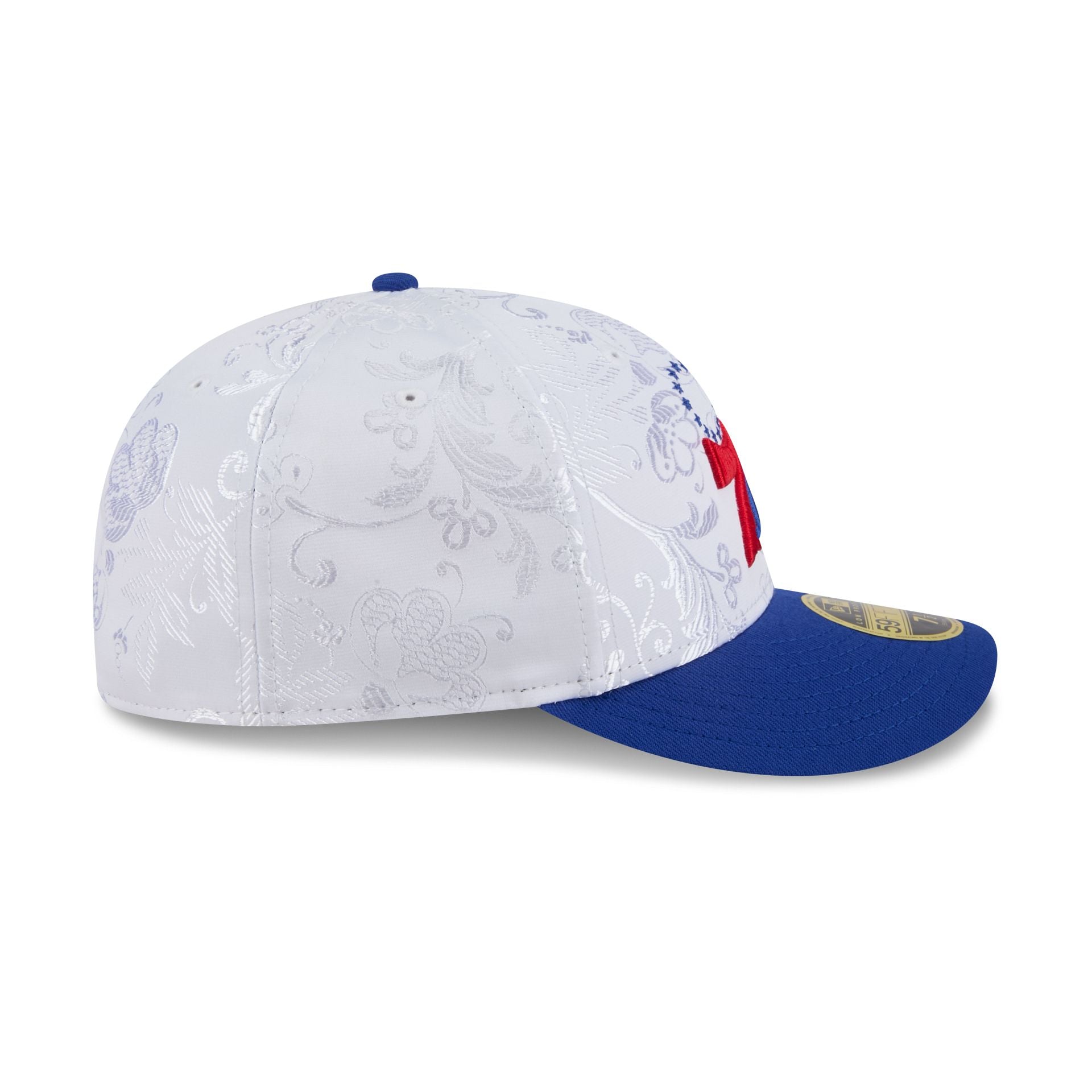 Philadelphia 76ers Floral Shine Low Profile 59FIFTY Fitted Hat - Image 5
