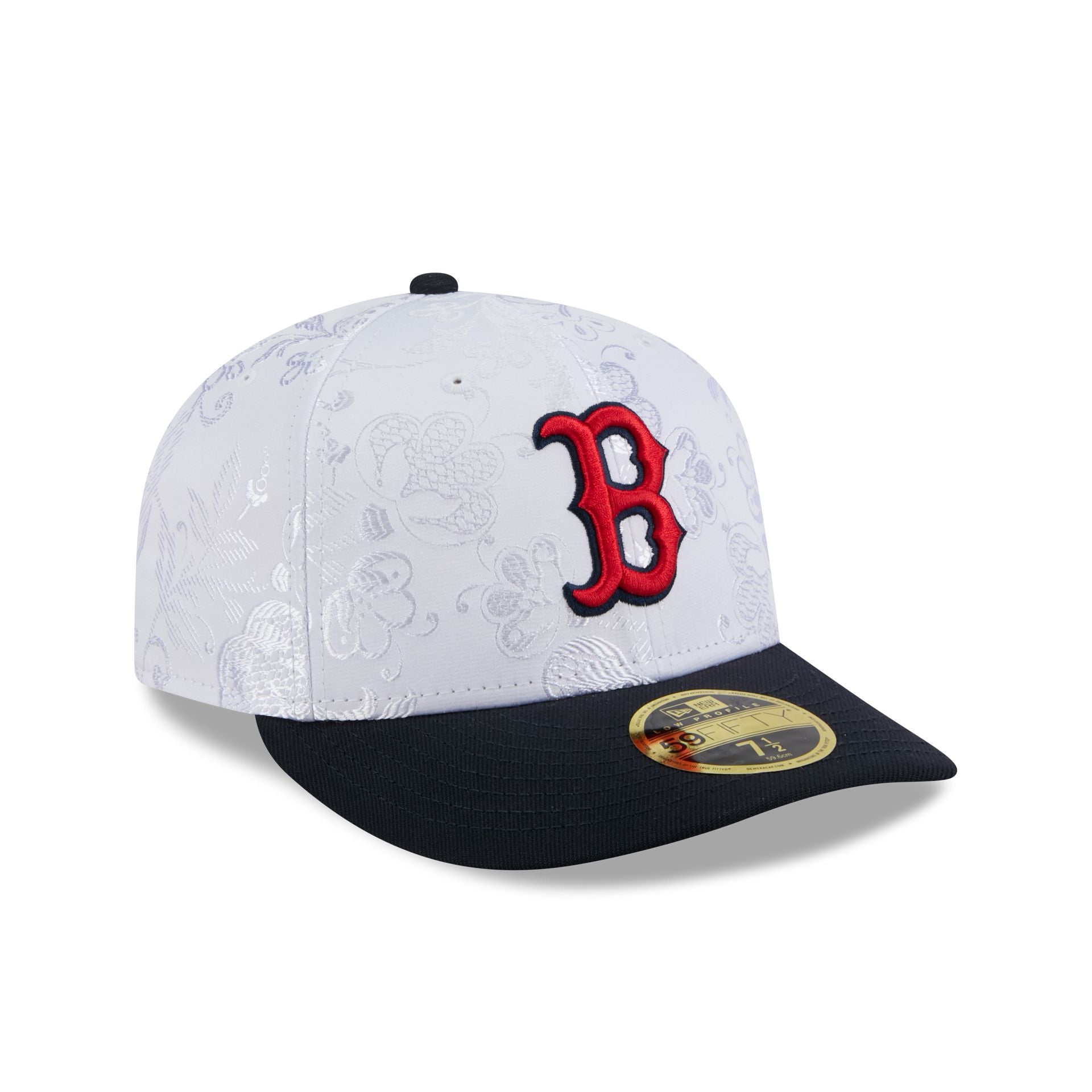 Boston Red Sox Floral Shine Low Profile 59FIFTY Fitted Hat - Image 3