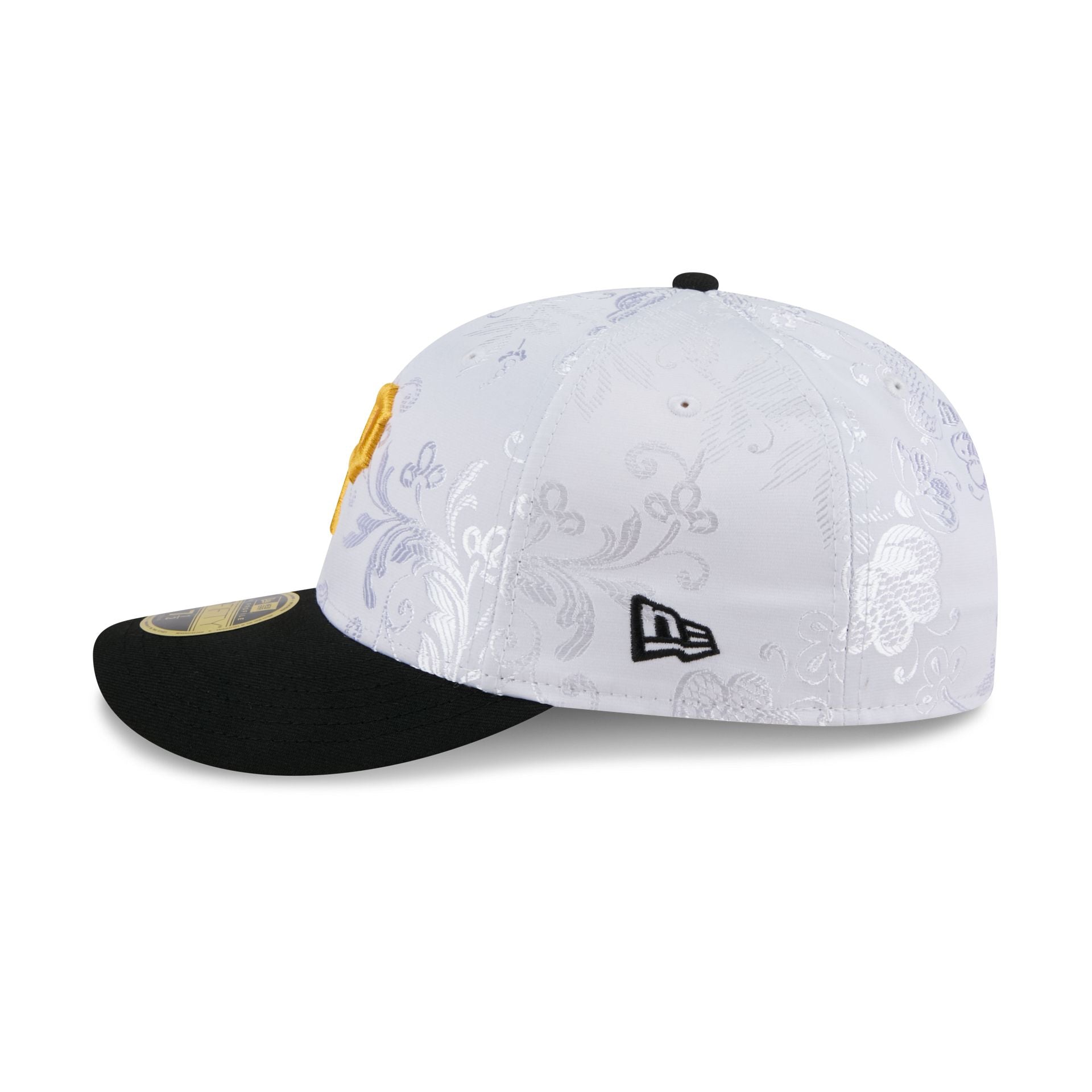 Pittsburgh Pirates Floral Shine Low Profile 59FIFTY Fitted Hat - Image 4