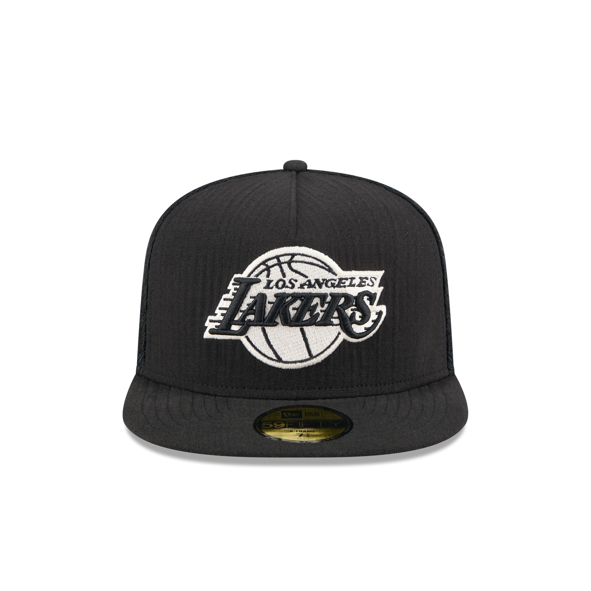 Los Angeles Lakers Black Mesh 59FIFTY A-Frame Fitted Hat - Image 2