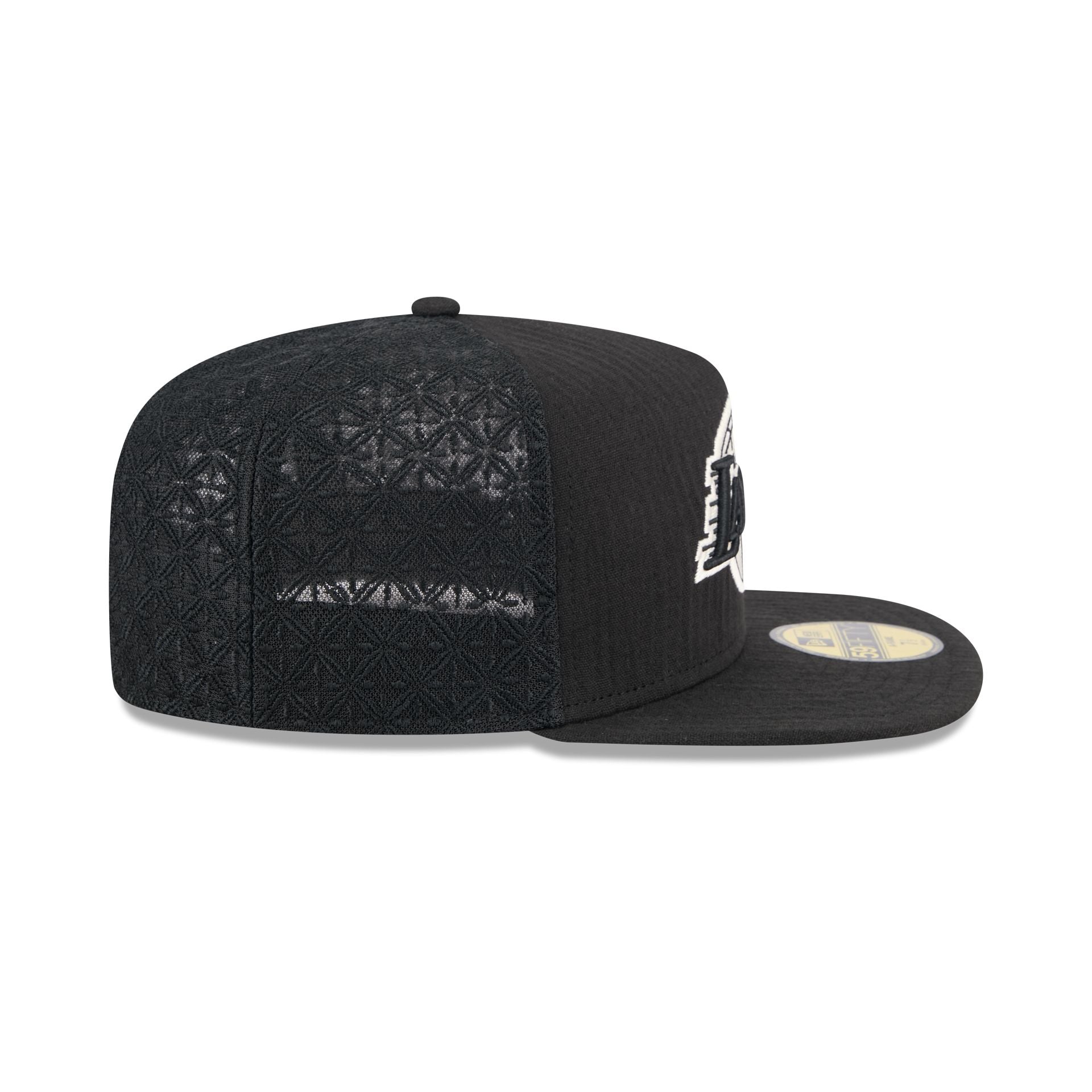 Los Angeles Lakers Black Mesh 59FIFTY A-Frame Fitted Hat - Image 5