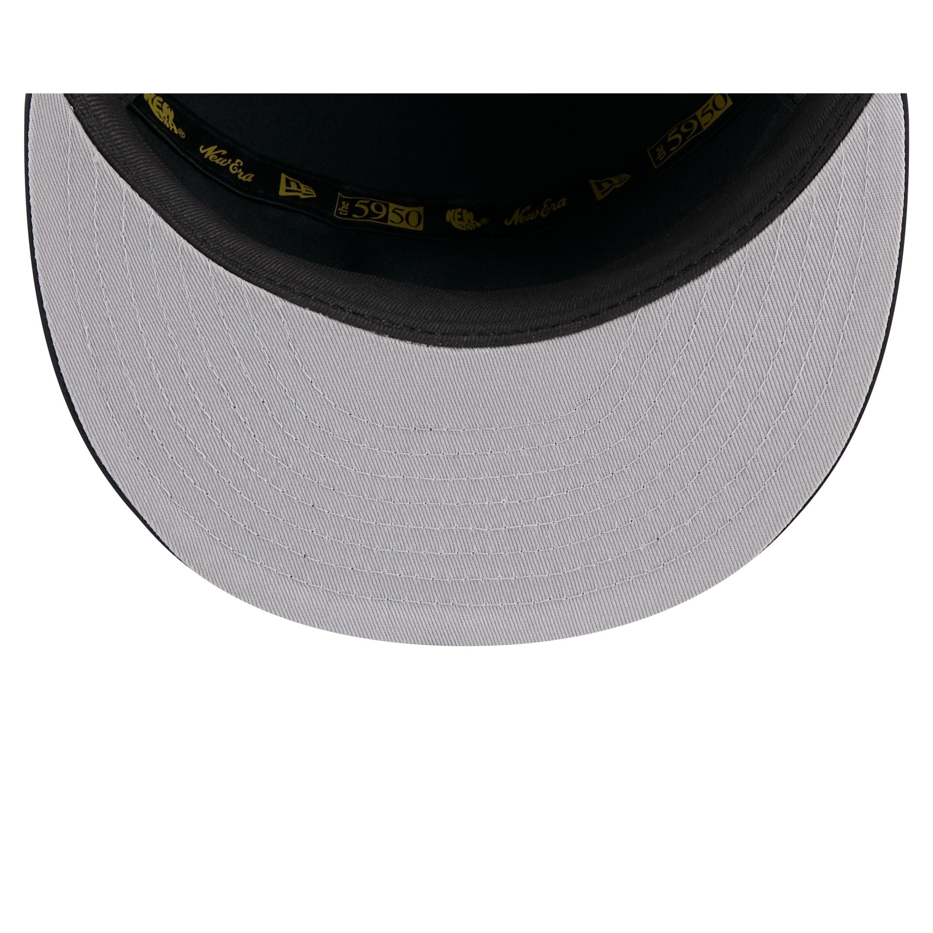 New York Yankees Black Poly Rope Split Panel 59FIFTY Fitted Hat - Image 7