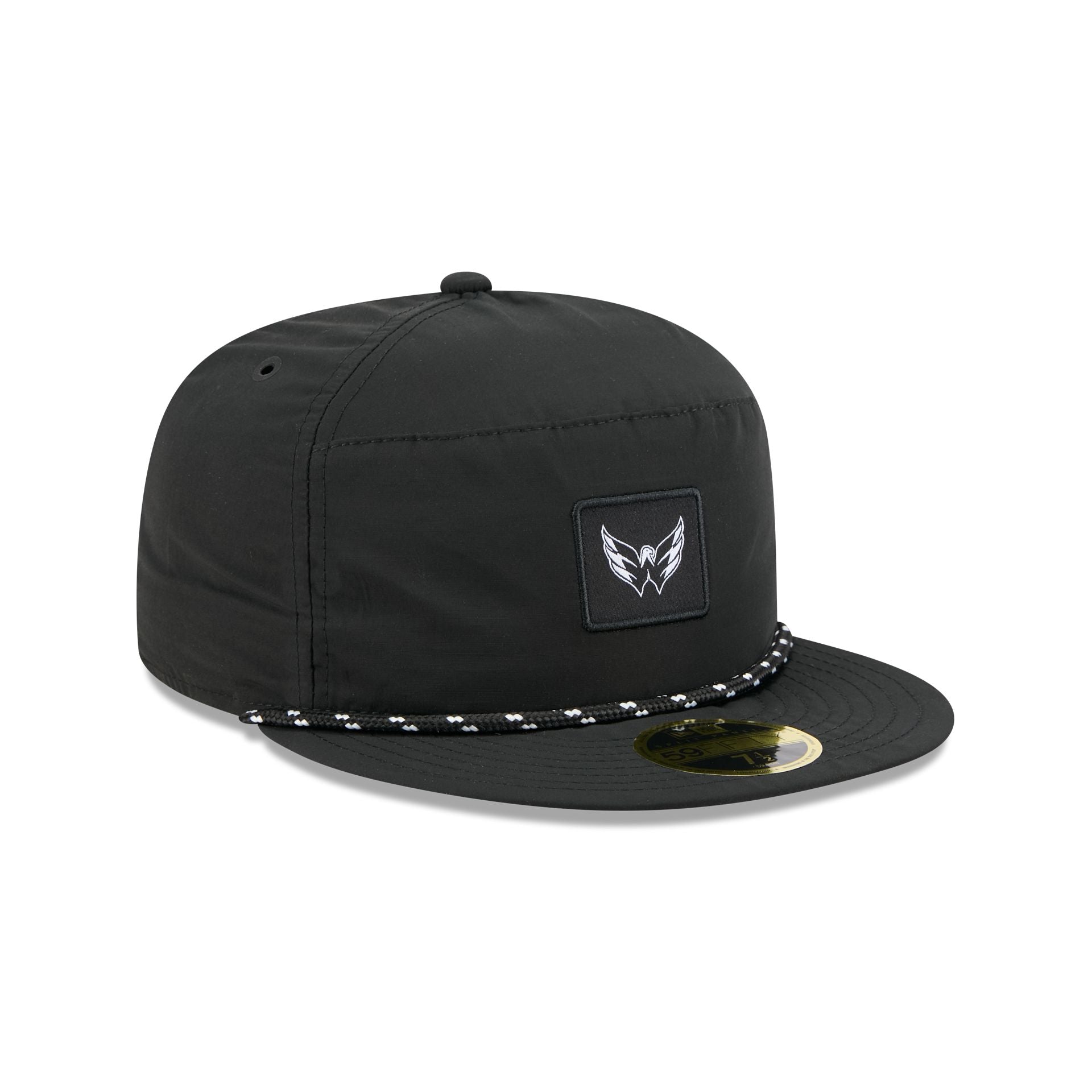 Washington Capitals Black Poly Rope Split Panel 59FIFTY Fitted Hat - Image 3