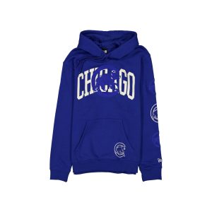 Chicago Cubs Overlay Blue Hoodie