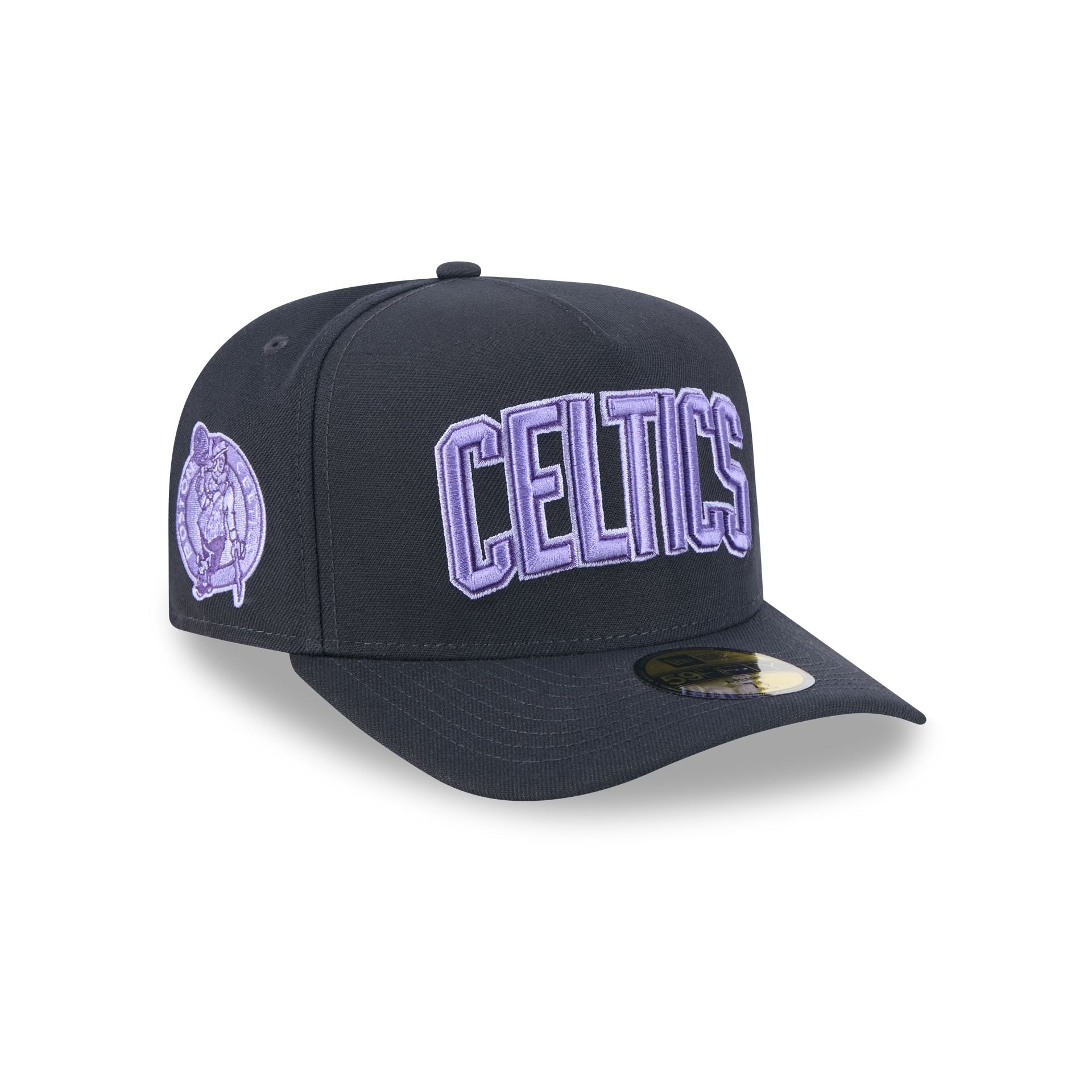 Boston Celtics Navy Lavender 59FIFTY A-Frame Fitted Hat