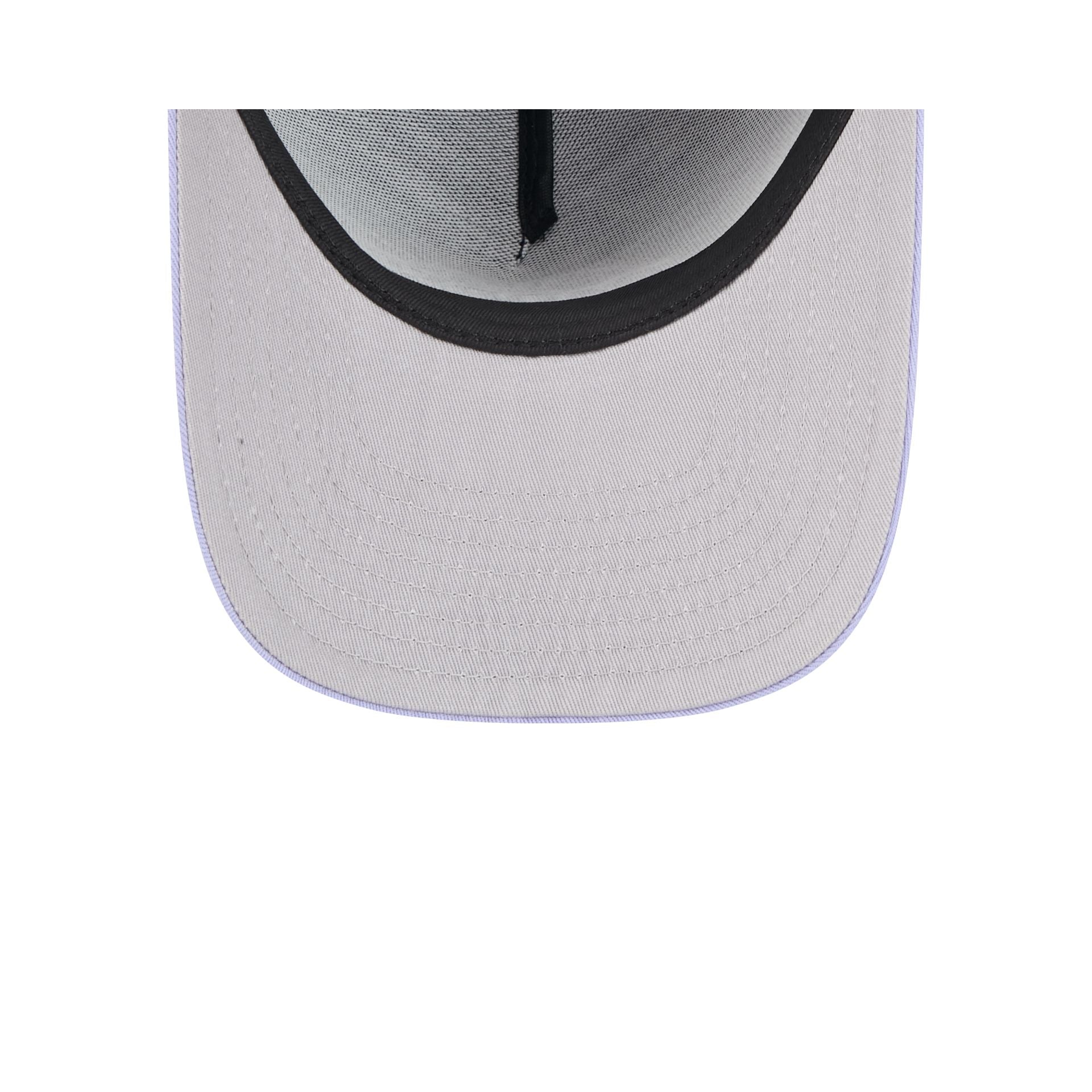 San Diego Padres Navy Lavender 9FIFTY A-Frame Snapback Hat - Image 7