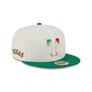 Texas Rangers Beaded Linen 59FIFTY Fitted Hat