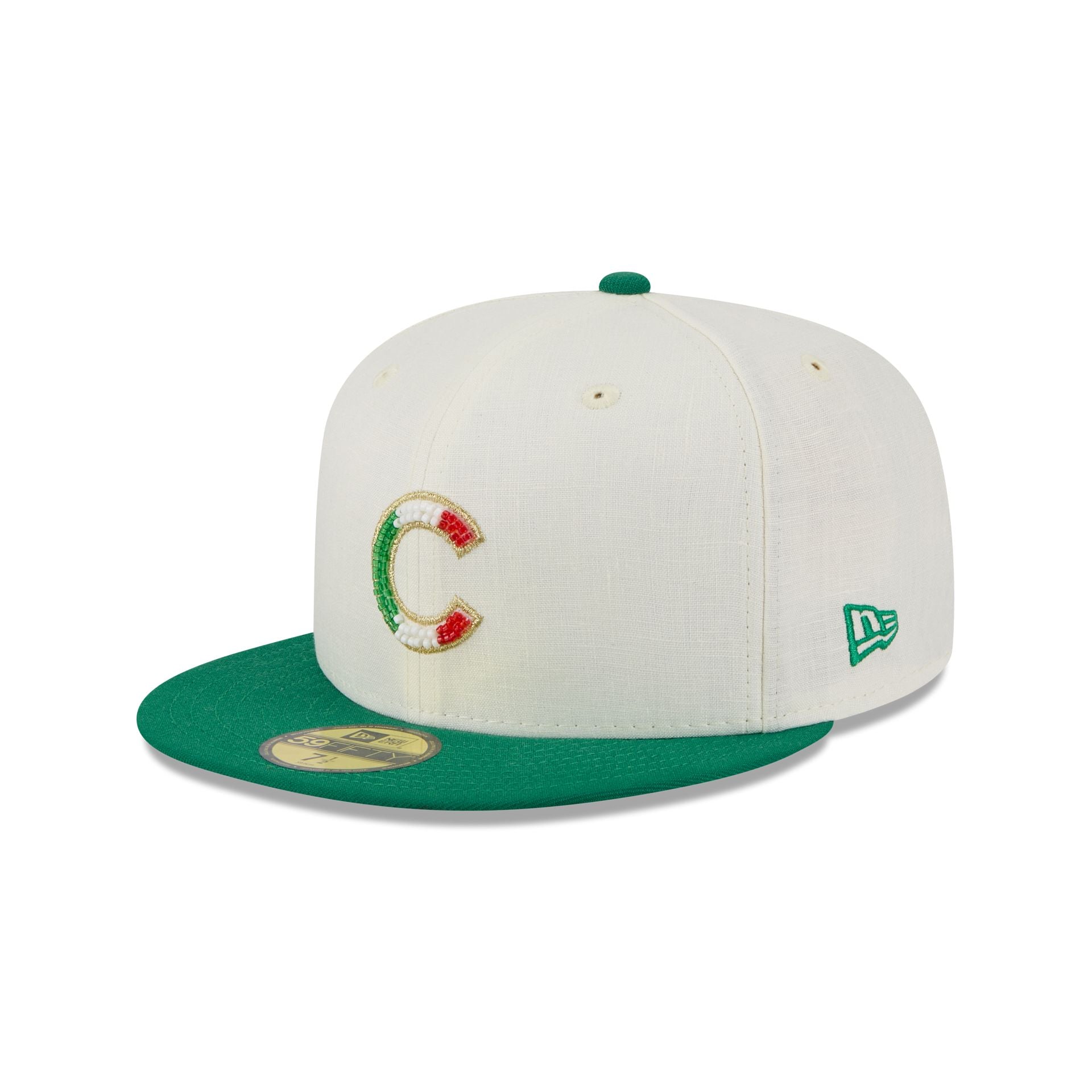 Chicago Cubs Beaded Linen 59FIFTY Fitted Hat - Image 3