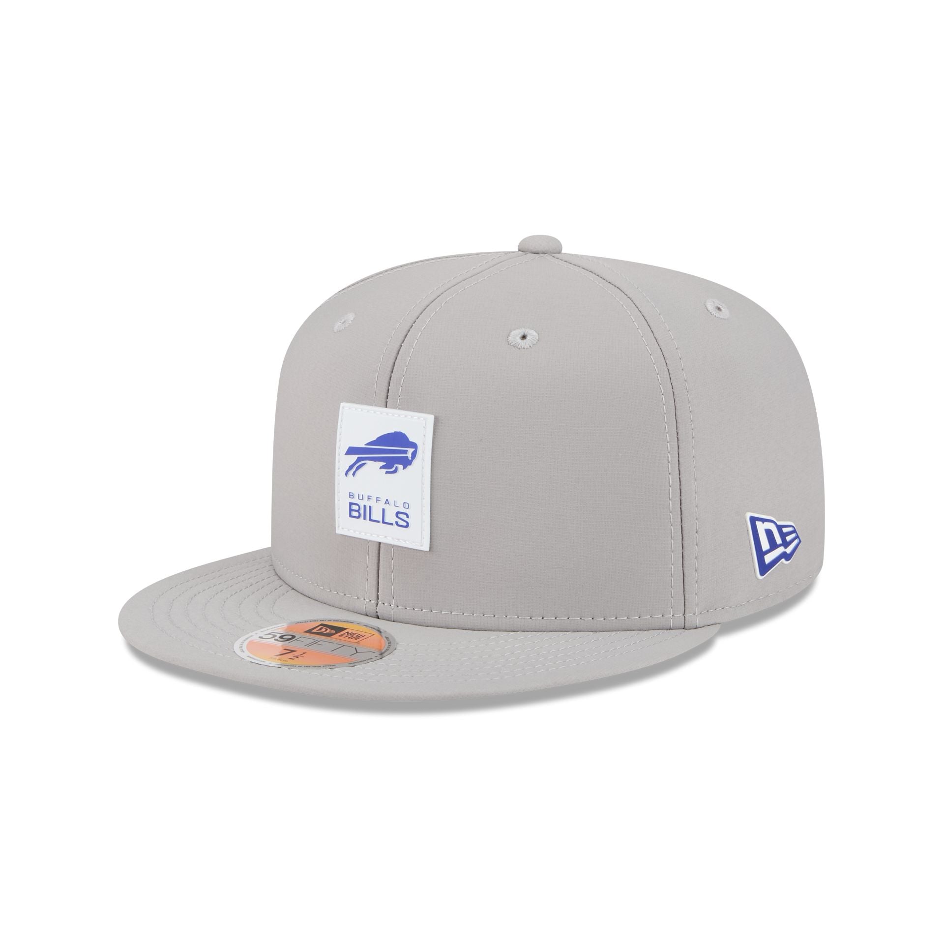 Buffalo Bills 2025 Sideline Hot Weather Gray 59FIFTY Fitted Hat