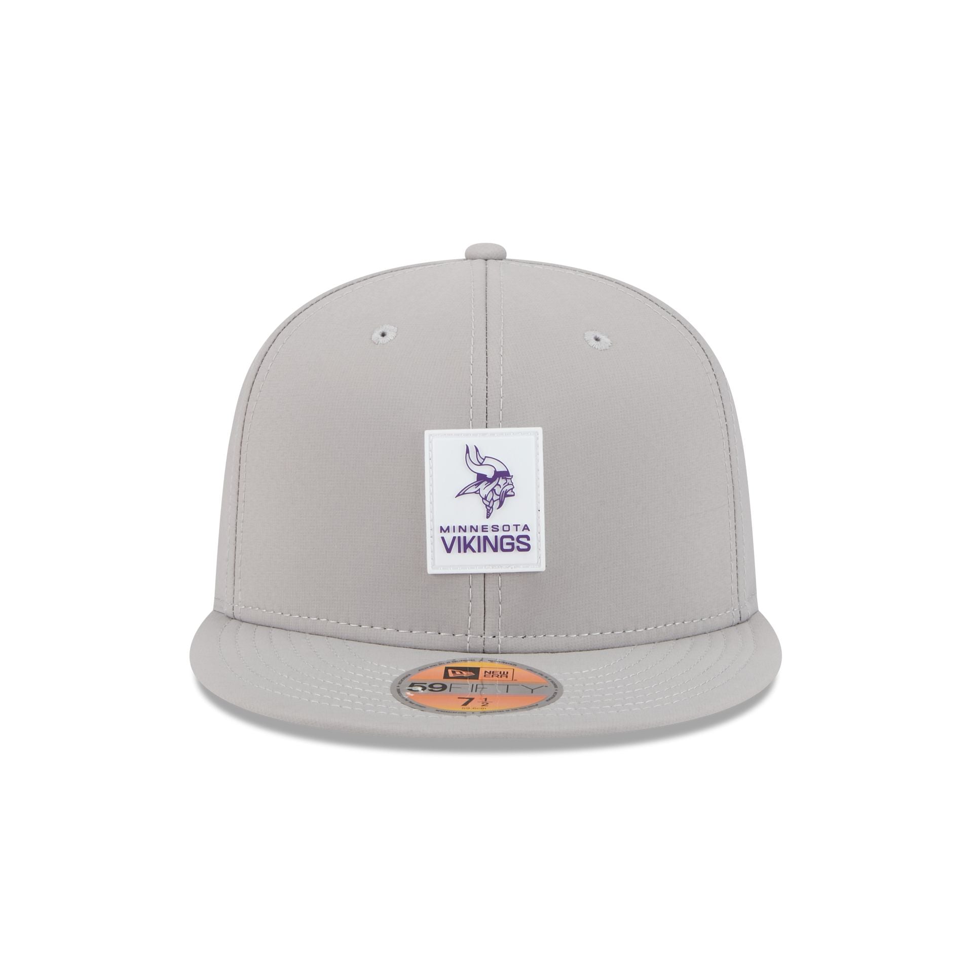 Minnesota Vikings 2025 Sideline Hot Weather Gray 59FIFTY Fitted Hat - Image 2