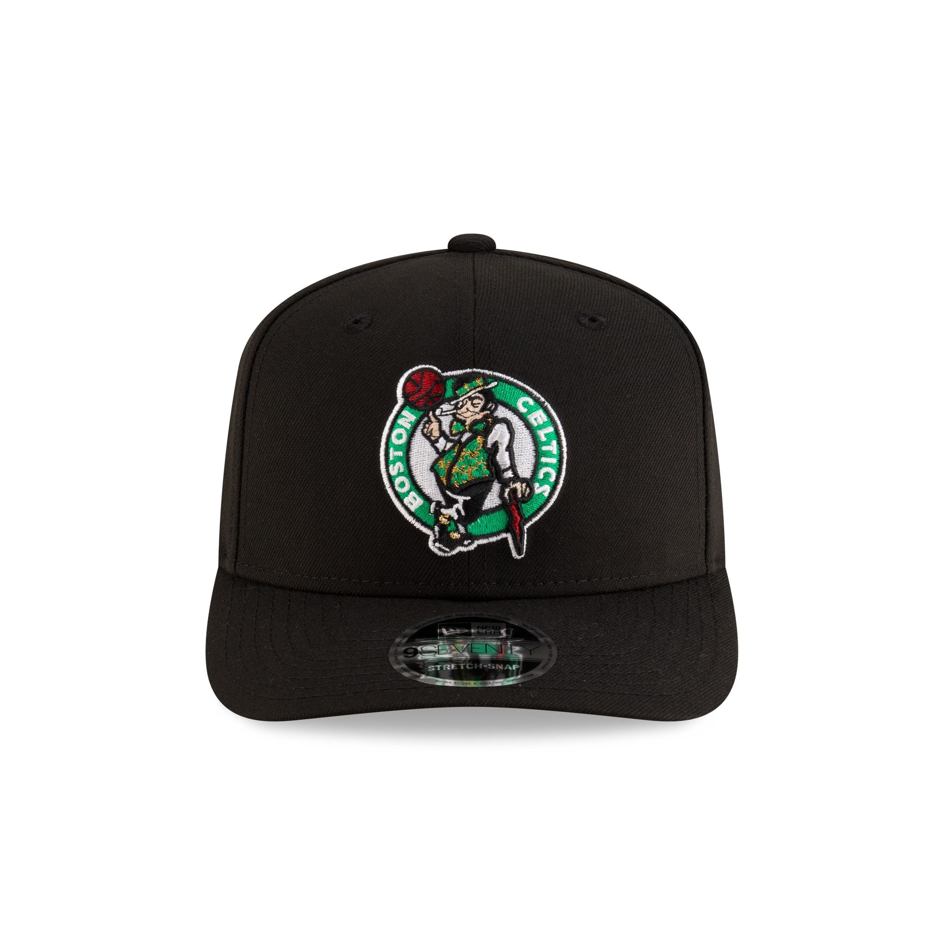 Boston Celtics Team Black9SEVENTY Stretch-Snap Hat - Image 2