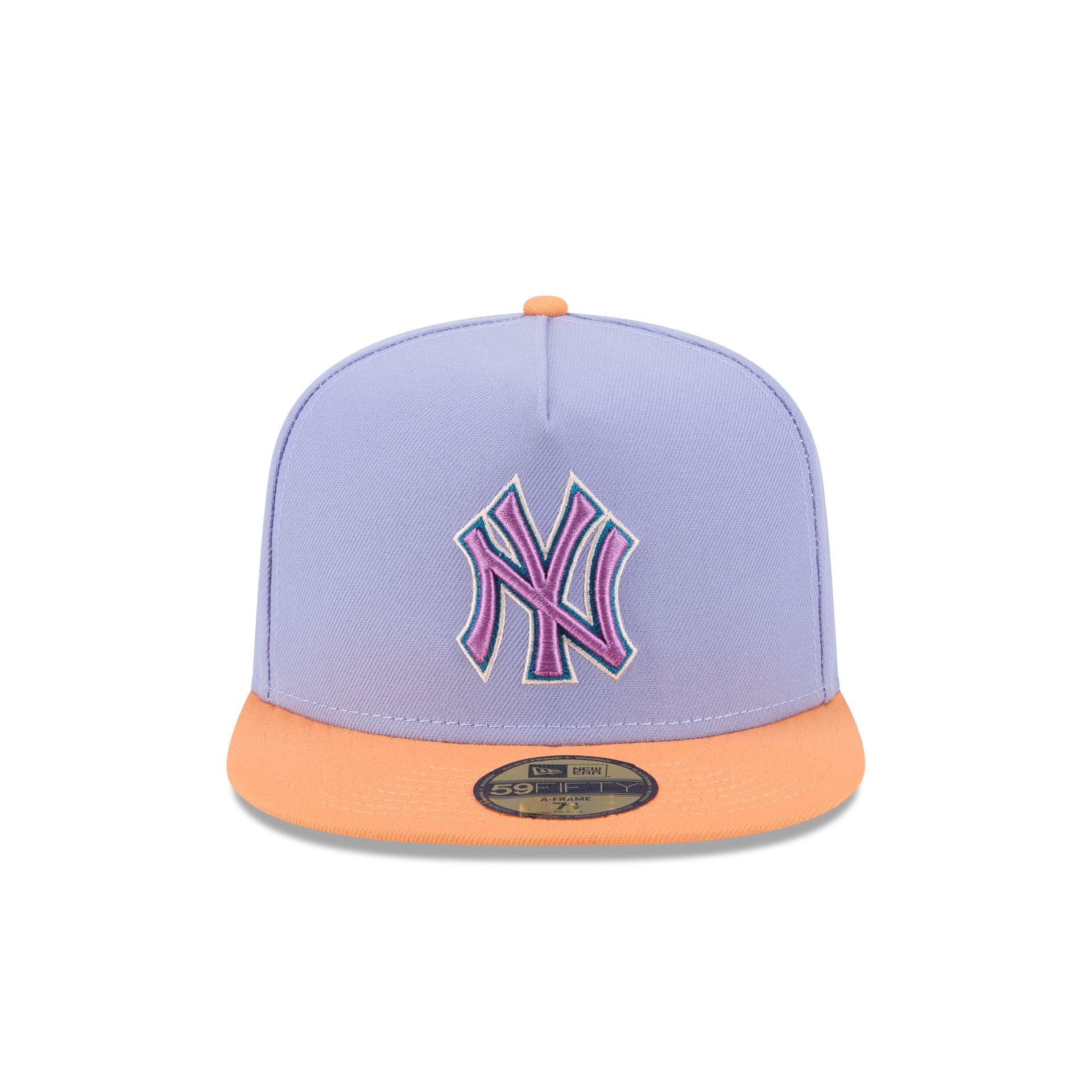 New York Yankees Lavender 59FIFTY A-Frame Fitted Hat - Image 2