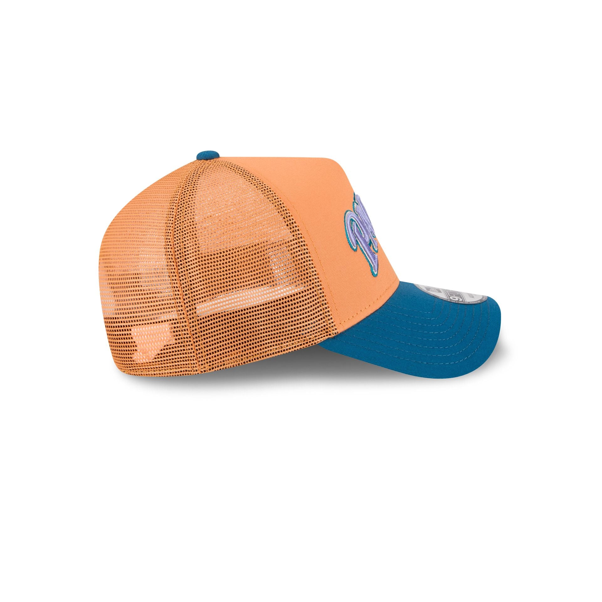 San Diego Padres Orange Glaze 9FORTY A-Frame Trucker Hat - Image 5