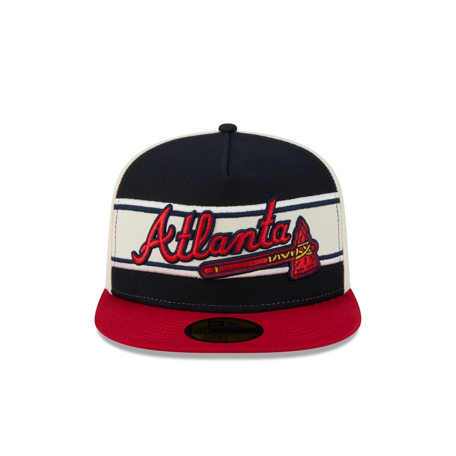 Atlanta Braves Summer Derby 59FIFTY A-Frame Fitted Hat - Image 2