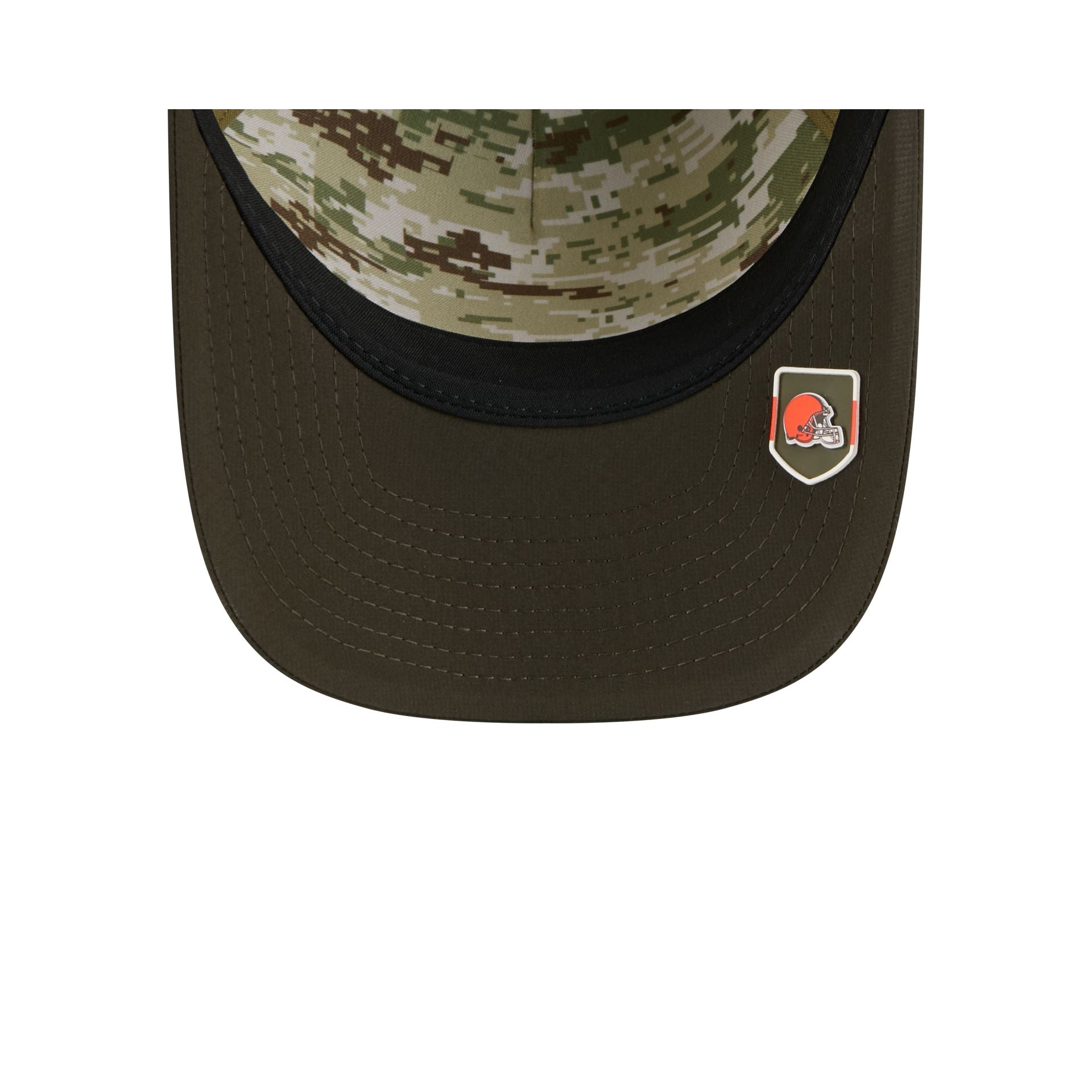 Cleveland Browns 2025 Salute to Service 9FORTY M-Crown A-Frame Trucker Hat - Image 7