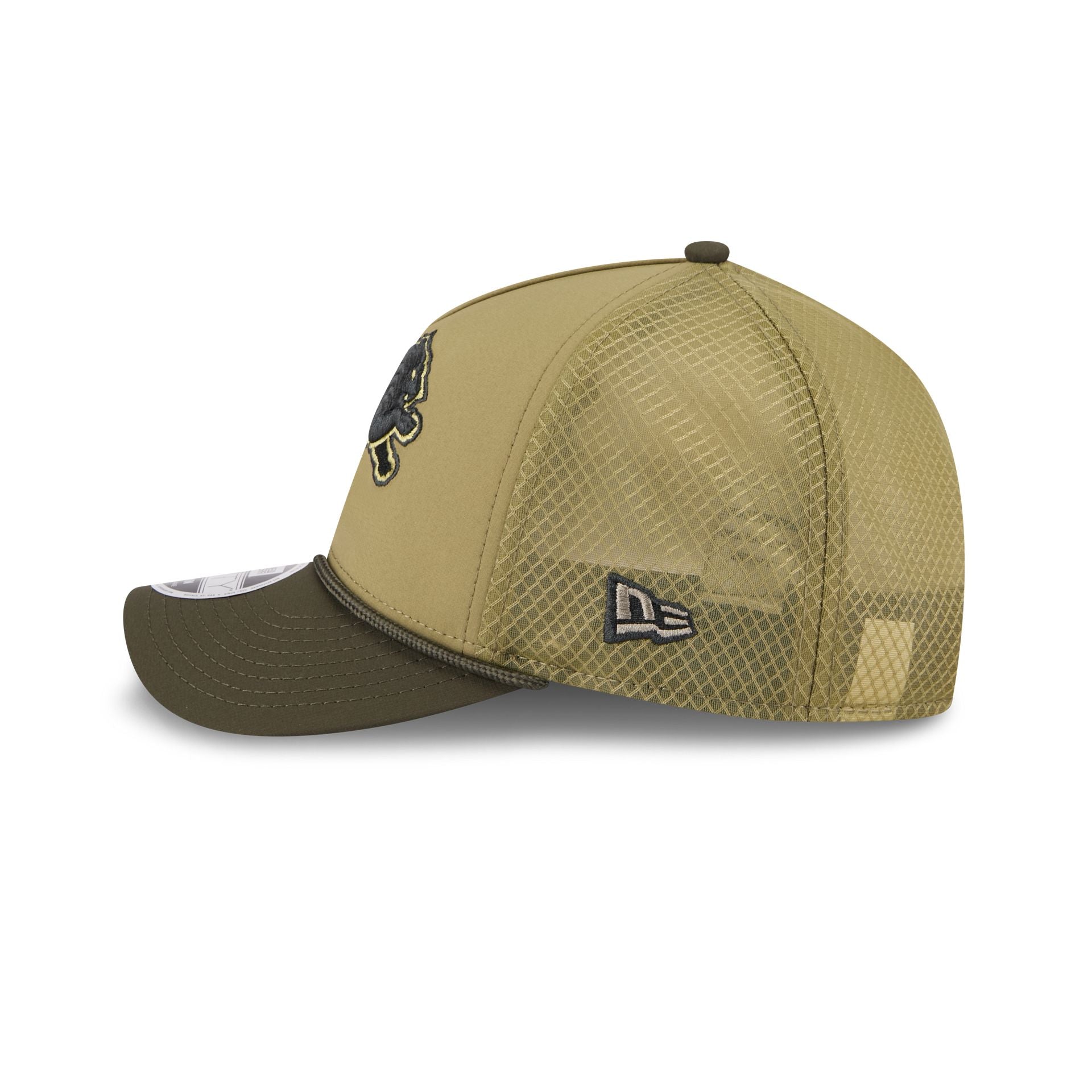 Detroit Lions 2025 Salute to Service 9FORTY M-Crown A-Frame Trucker Hat - Image 5