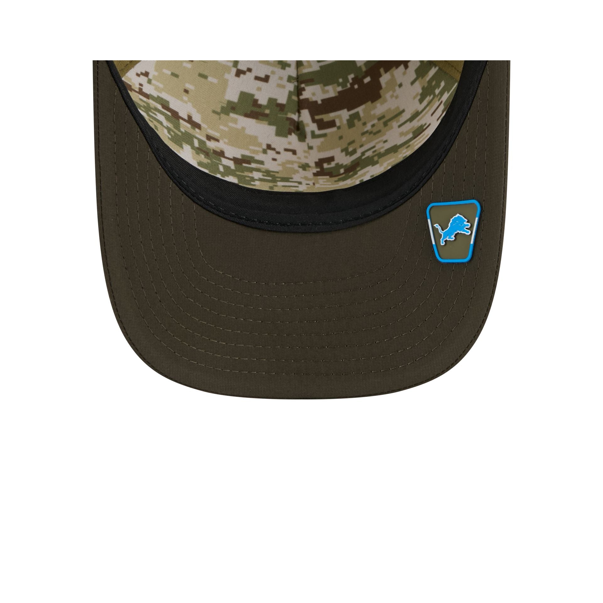 Detroit Lions 2025 Salute to Service 9FORTY M-Crown A-Frame Trucker Hat - Image 7