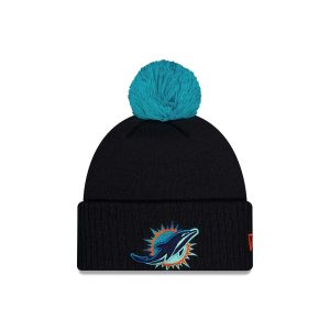 Miami Dolphins 2025 NFL Rivalries Pom Knit Hat