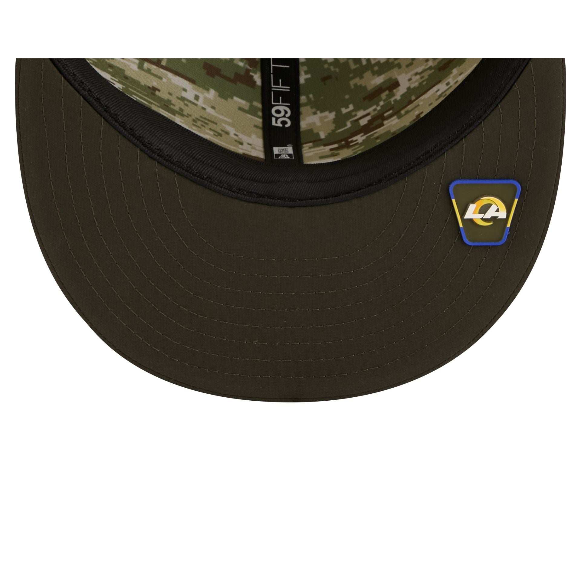 Los Angeles Rams 2025 Salute to Service 59FIFTY Fitted Hat - Image 7