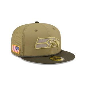 Seattle Seahawks 2025 Salute to Service 59FIFTY Fitted Hat
