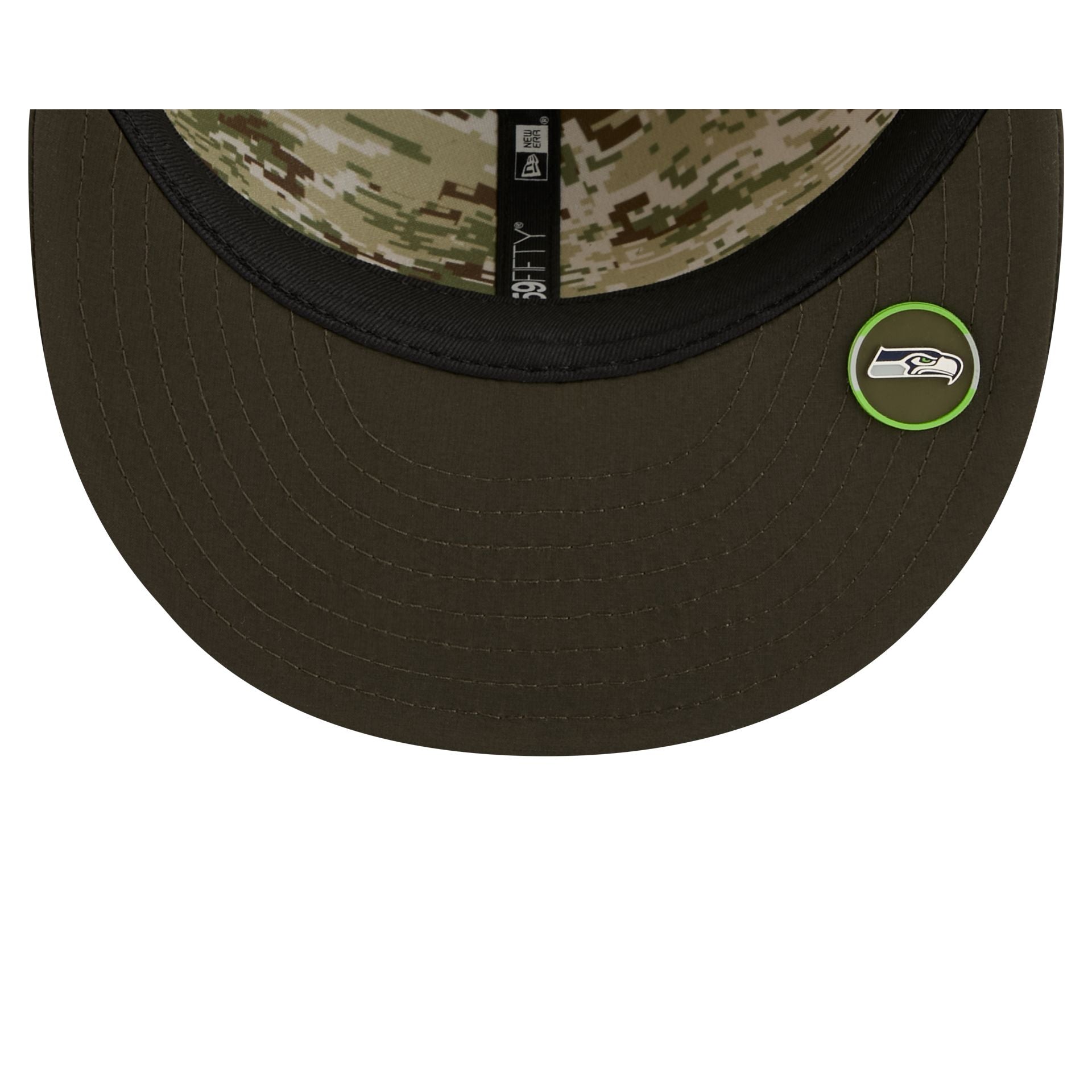Seattle Seahawks 2025 Salute to Service 59FIFTY Fitted Hat - Image 7