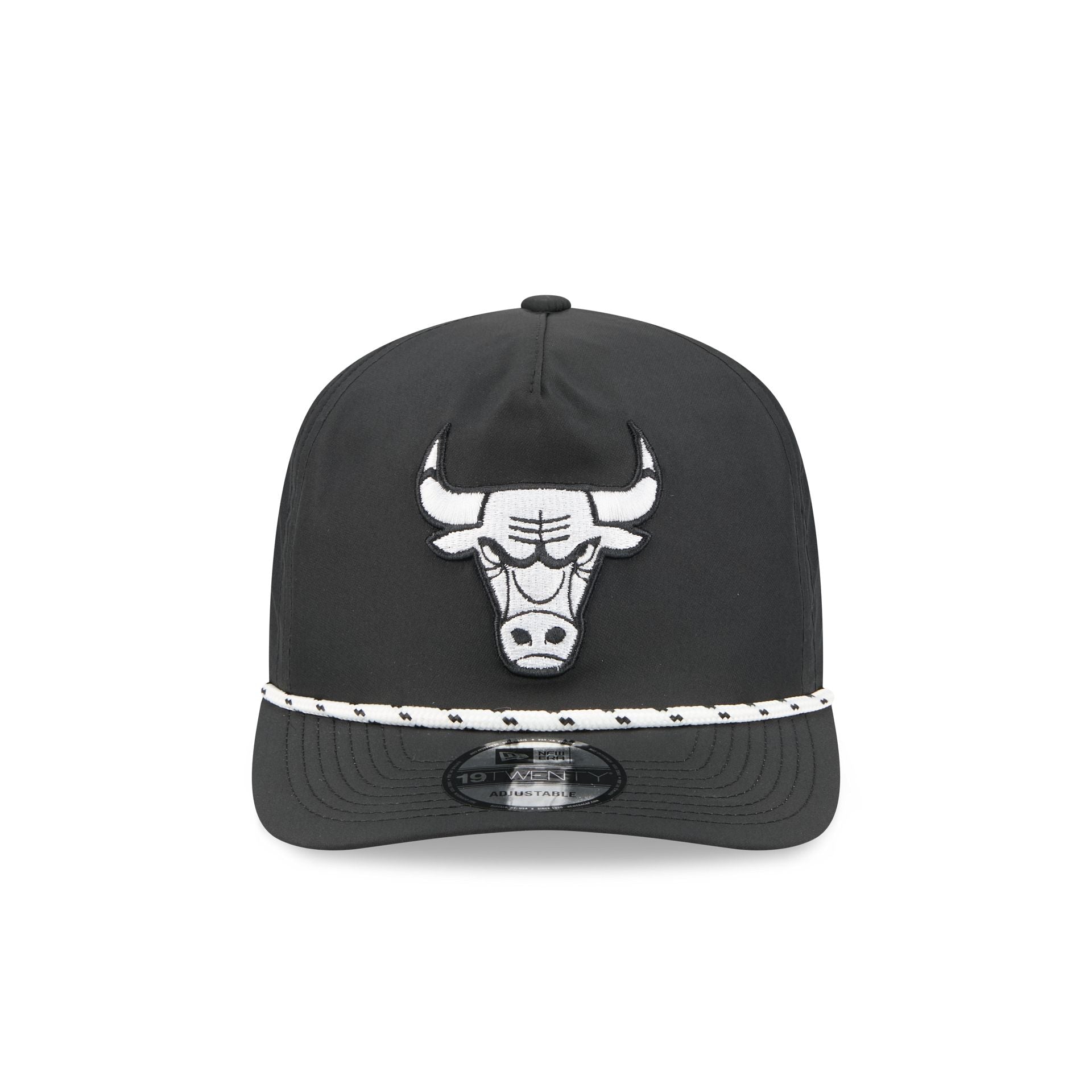 Chicago Bulls Black and White Rope 19TWENTY Snapback Hat - Image 2