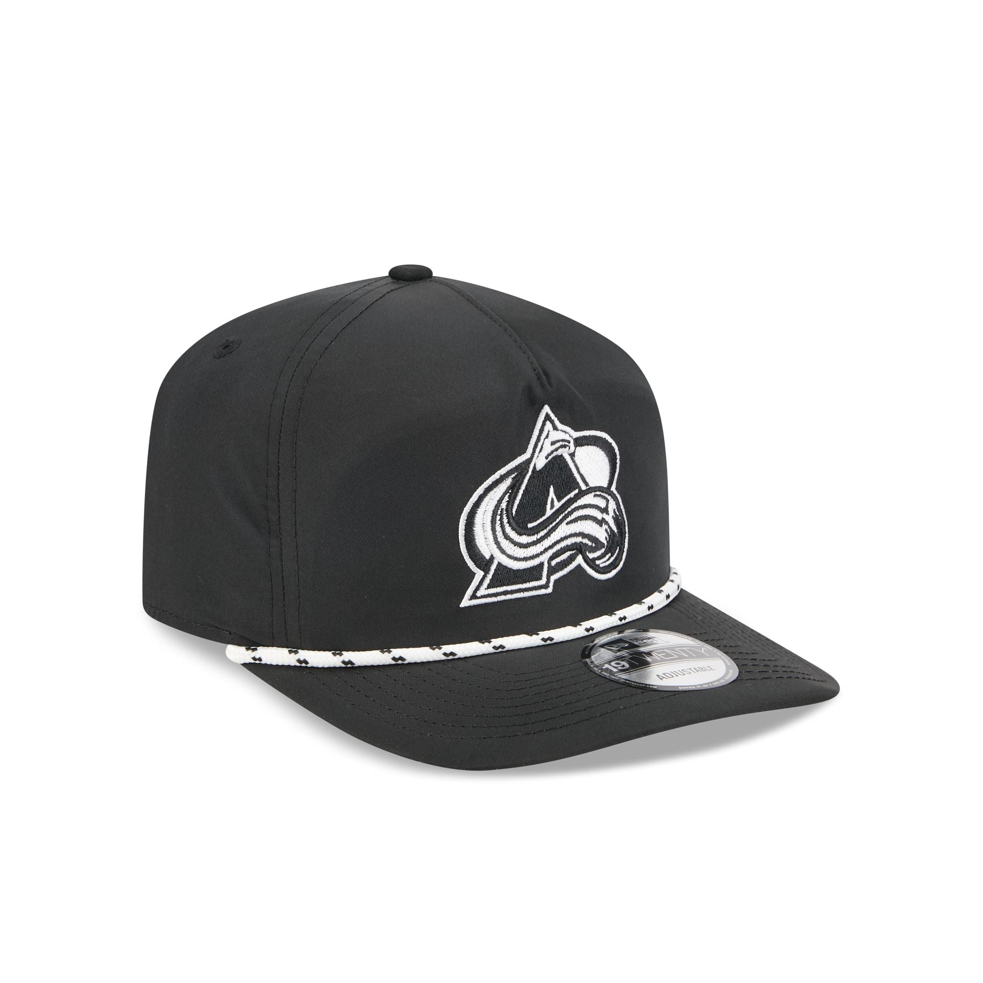 Colorado Avalanche Black and White Rope 19TWENTY Snapback Hat - Image 3