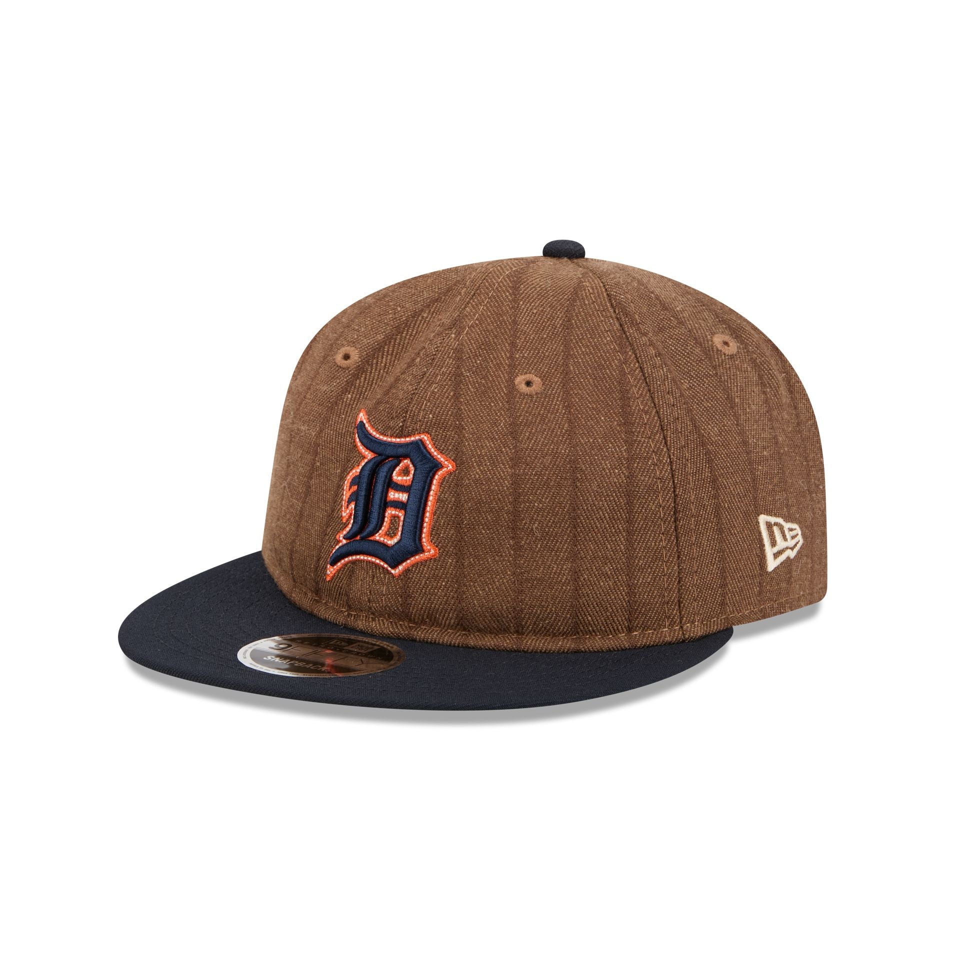 Detroit Tigers Three Looms Wool Pinstripe Retro Crown 9FIFTY Adjustable Hat - Image 3