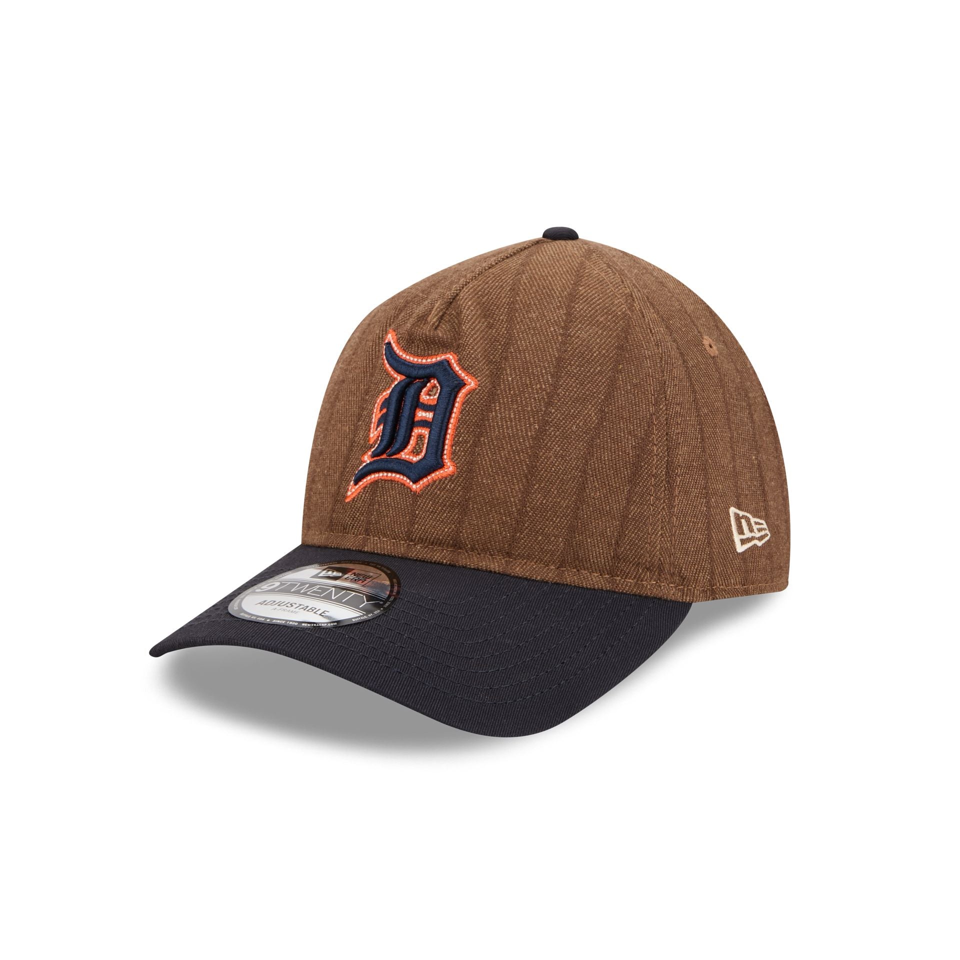 Detroit Tigers Three Looms Wool Pinstripe 9TWENTY A-Frame Adjustable Hat - Image 3