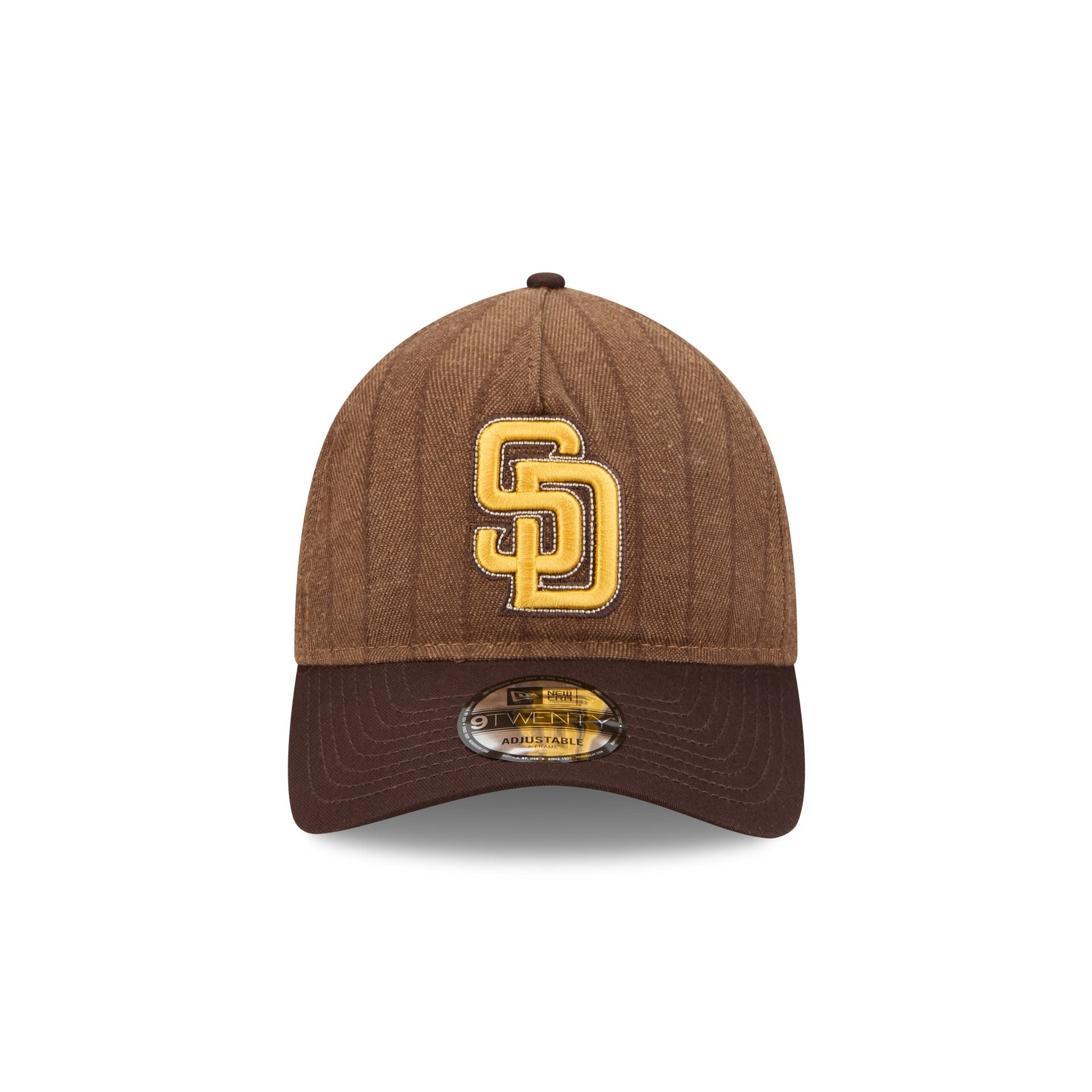 San Diego Padres Three Looms Wool Pinstripe 9TWENTY A-Frame Adjustable Hat - Image 2
