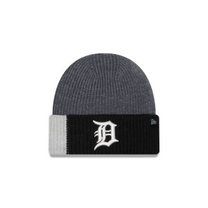 Detroit Tigers Merino Wool Color Block Cuff Knit Hat