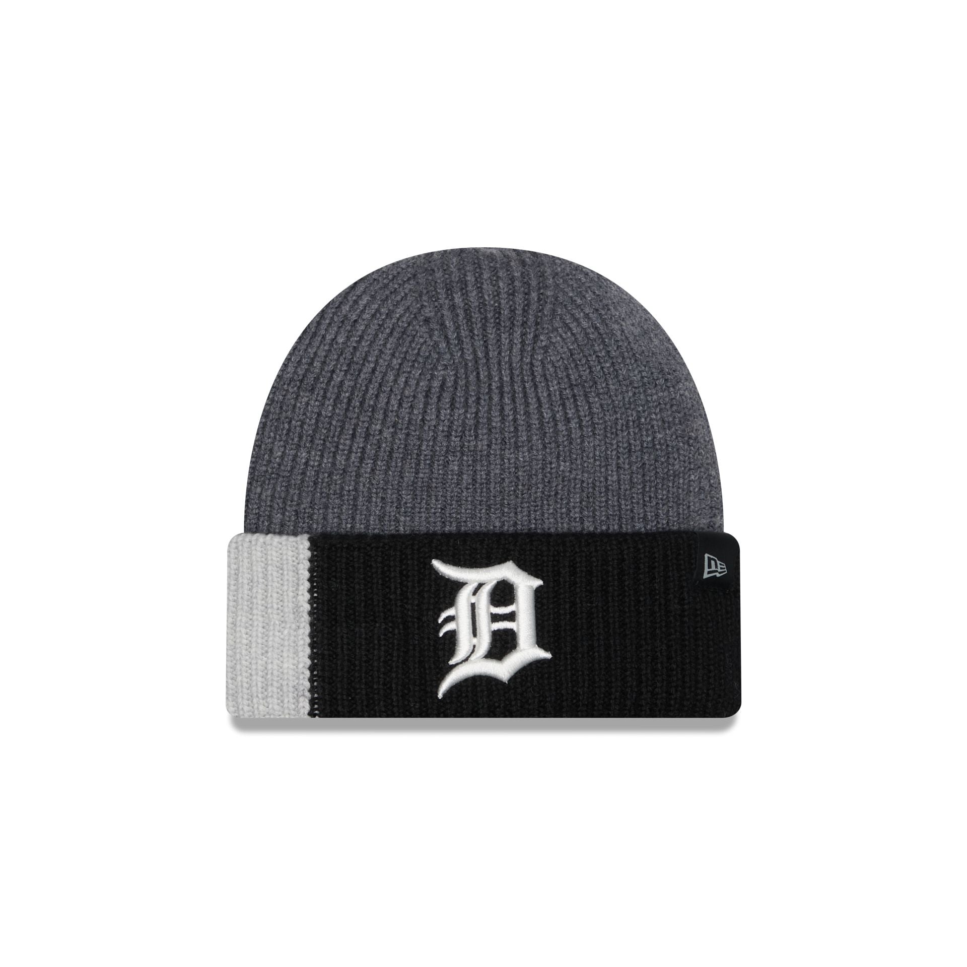 Detroit Tigers Merino Wool Color Block Cuff Knit Hat