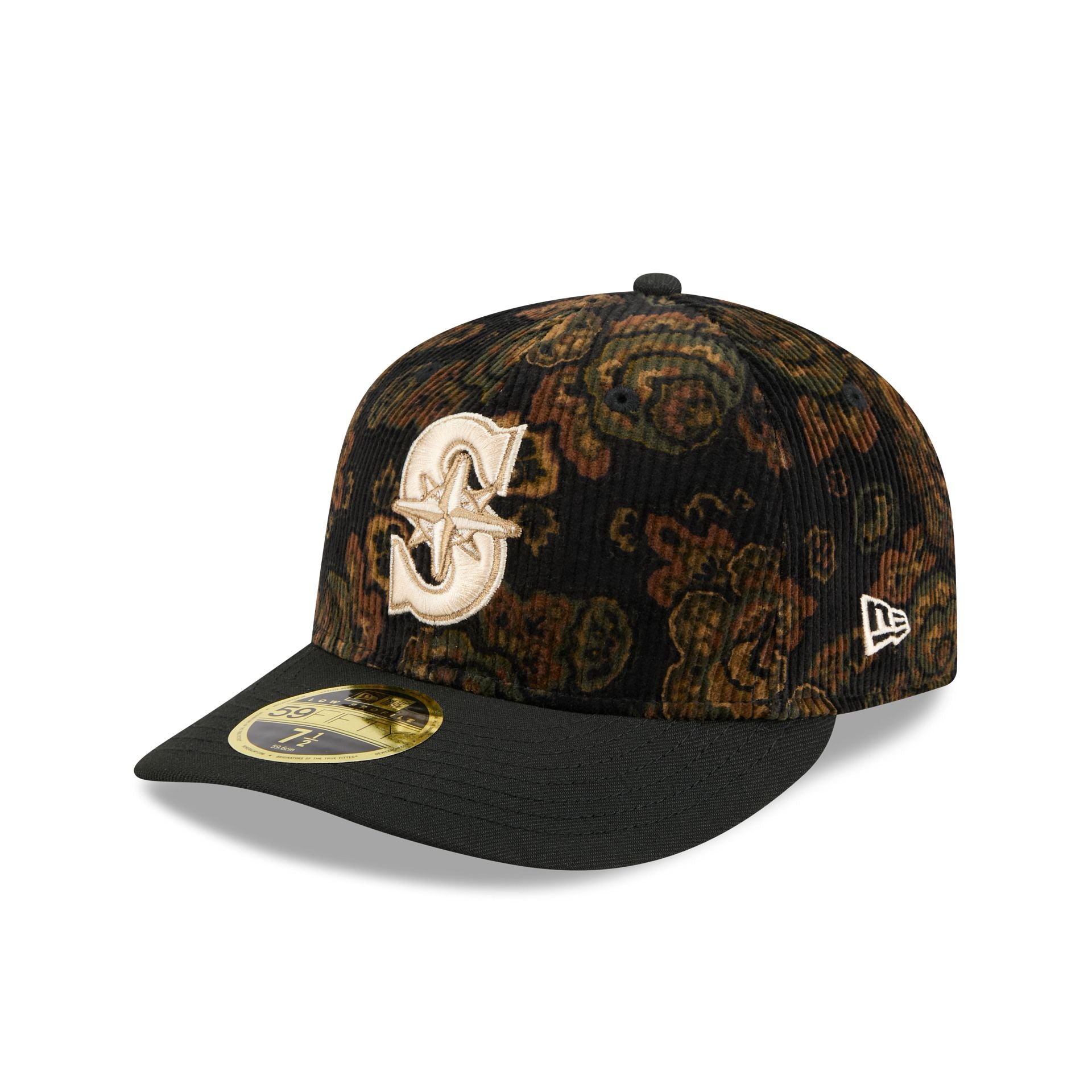 Seattle Mariners Three Looms Floral Cord Low Profile 59FIFTY Fitted Hat