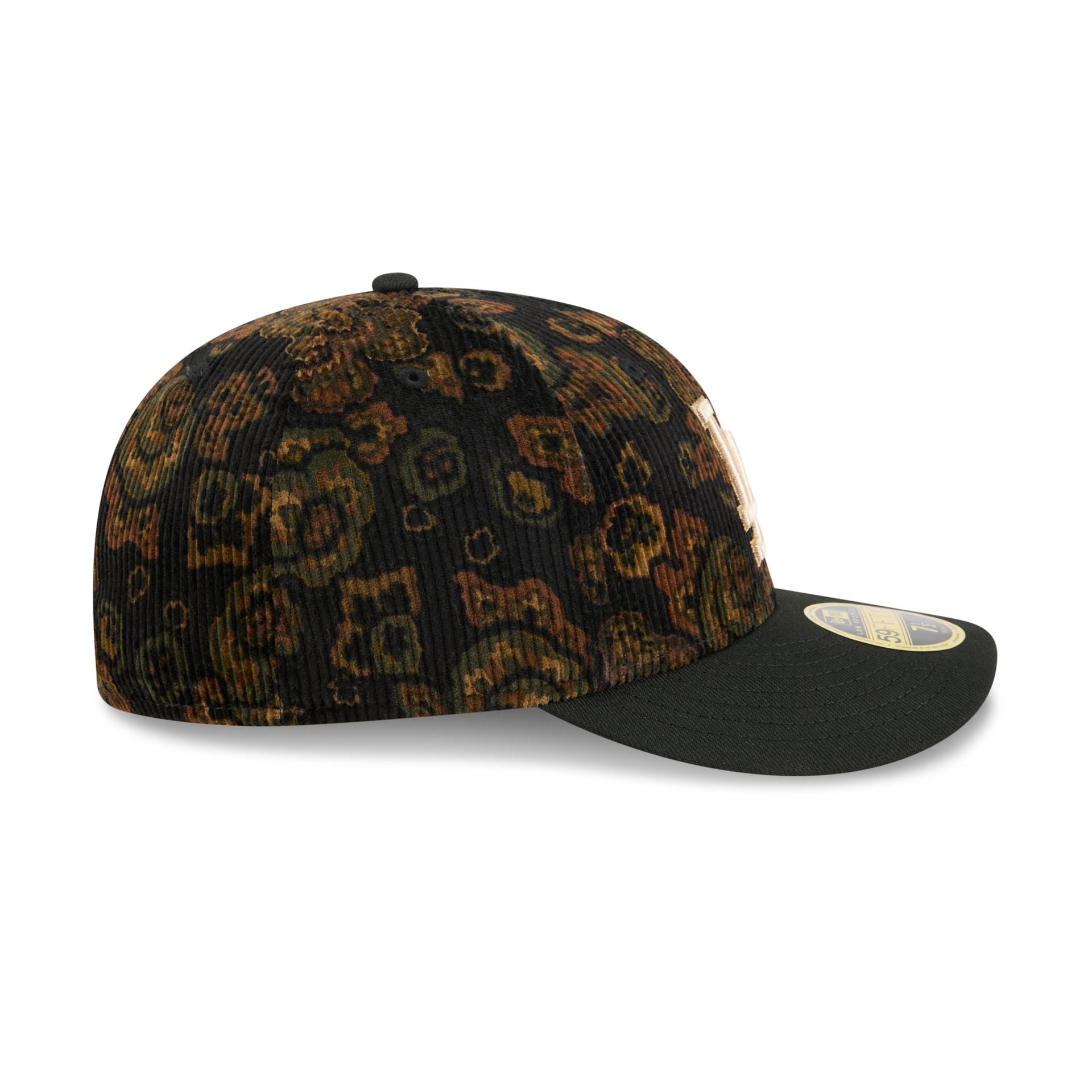 Los Angeles Dodgers Three Looms Floral Cord Low Profile 59FIFTY Fitted Hat - Image 5