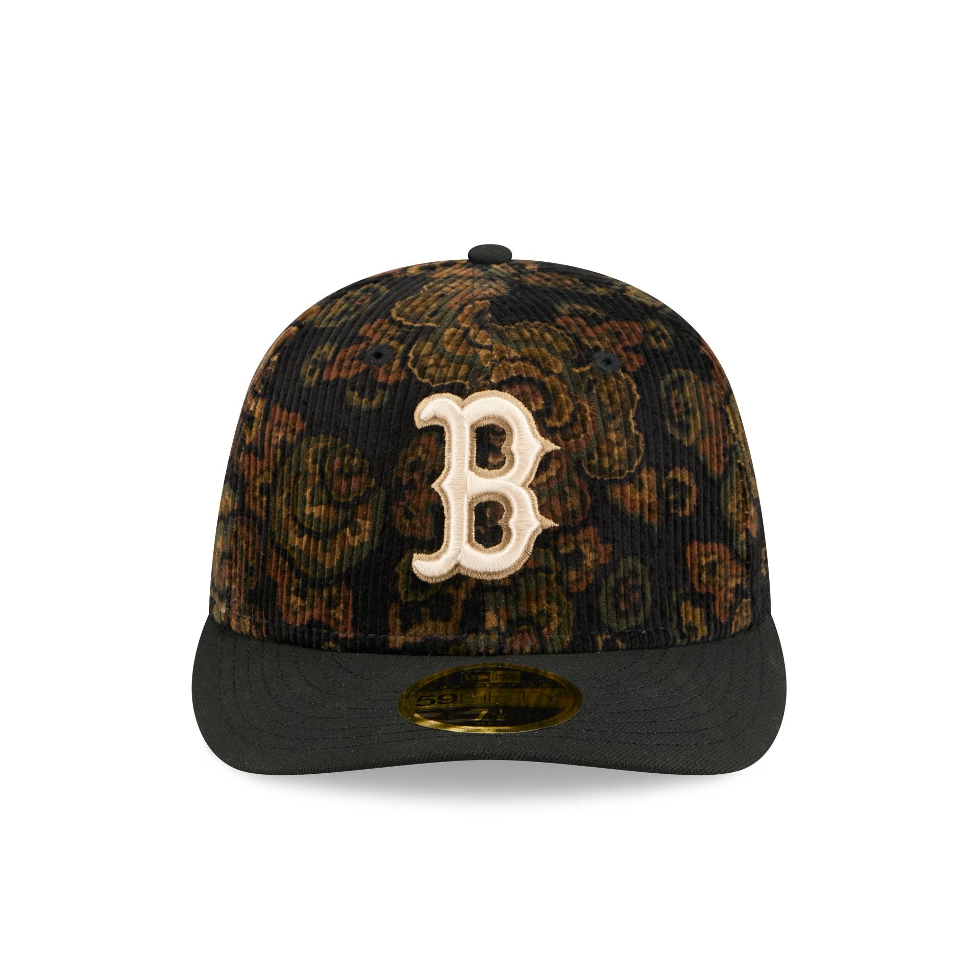 Boston Red Sox Three Looms Floral Cord Low Profile 59FIFTY Fitted Hat - Image 2