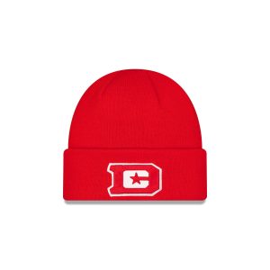 DC Defenders Red Cuff Knit Beanie