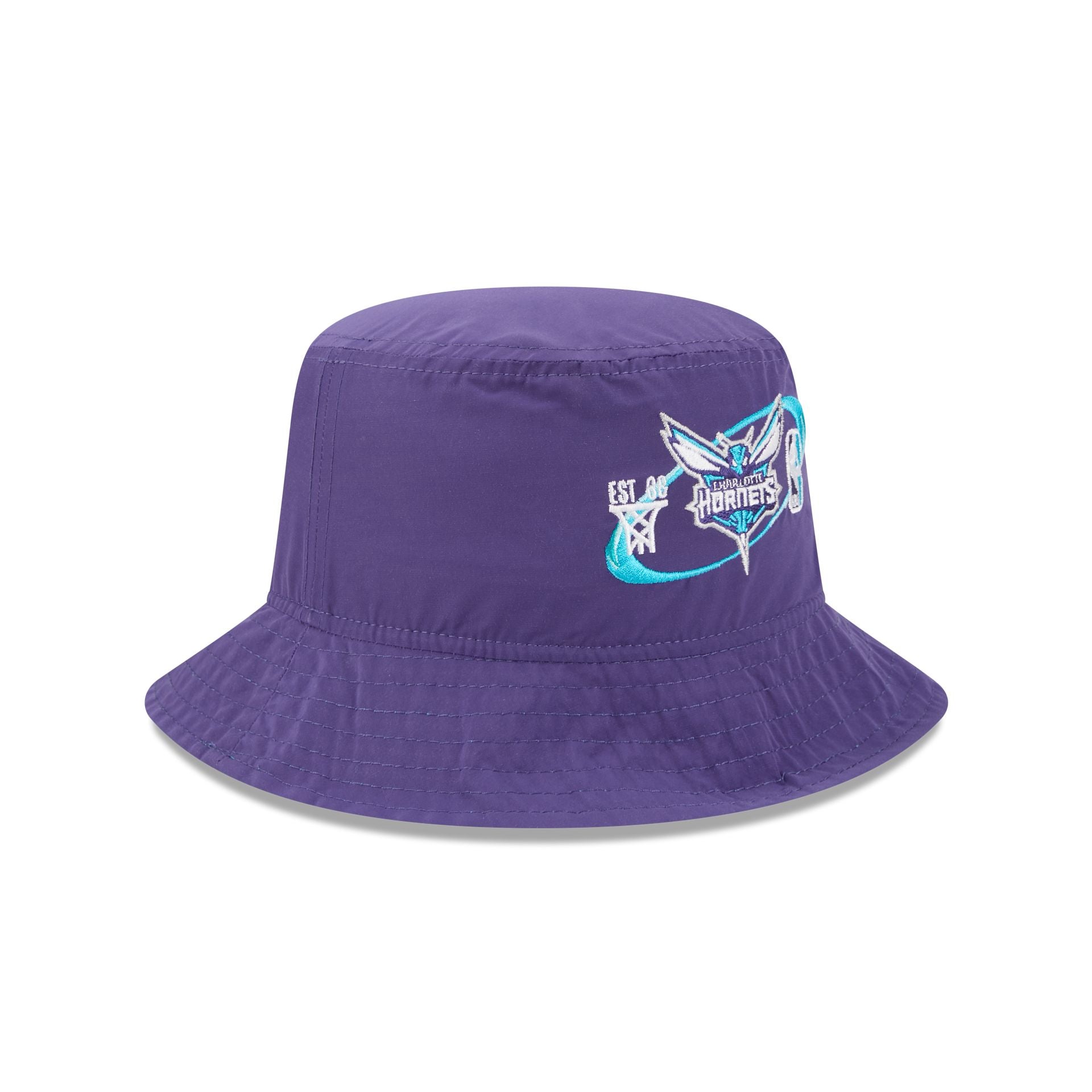 Charlotte Hornets Nylon Logo Bucket Hat - Image 3