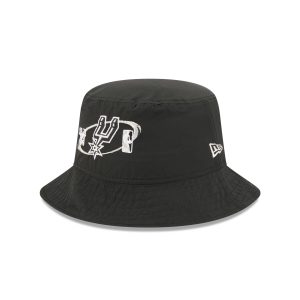 San Antonio Spurs Nylon Logo Bucket Hat