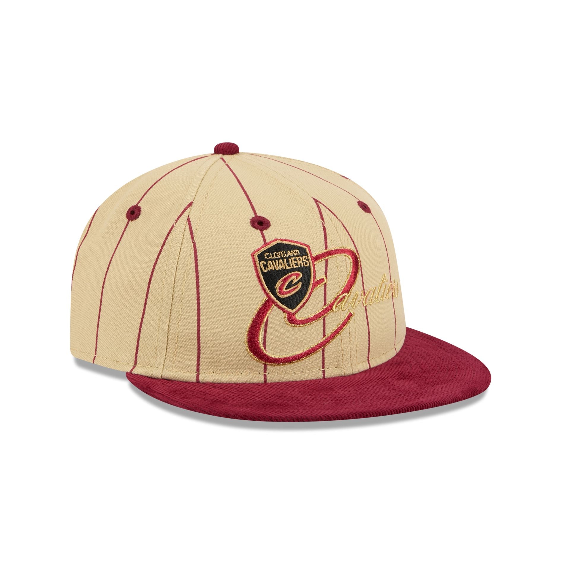 Cleveland Cavaliers Pinstripe Script Retro Crown 9FIFTY Adjustable Hat - Image 3