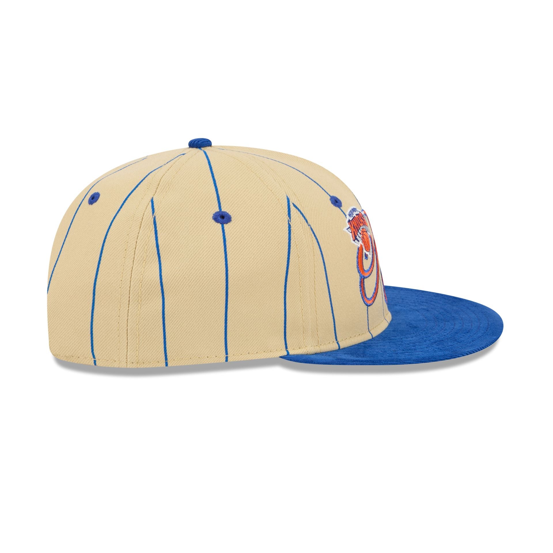 New York Knicks Pinstripe Script Retro Crown 9FIFTY Adjustable Hat - Image 5