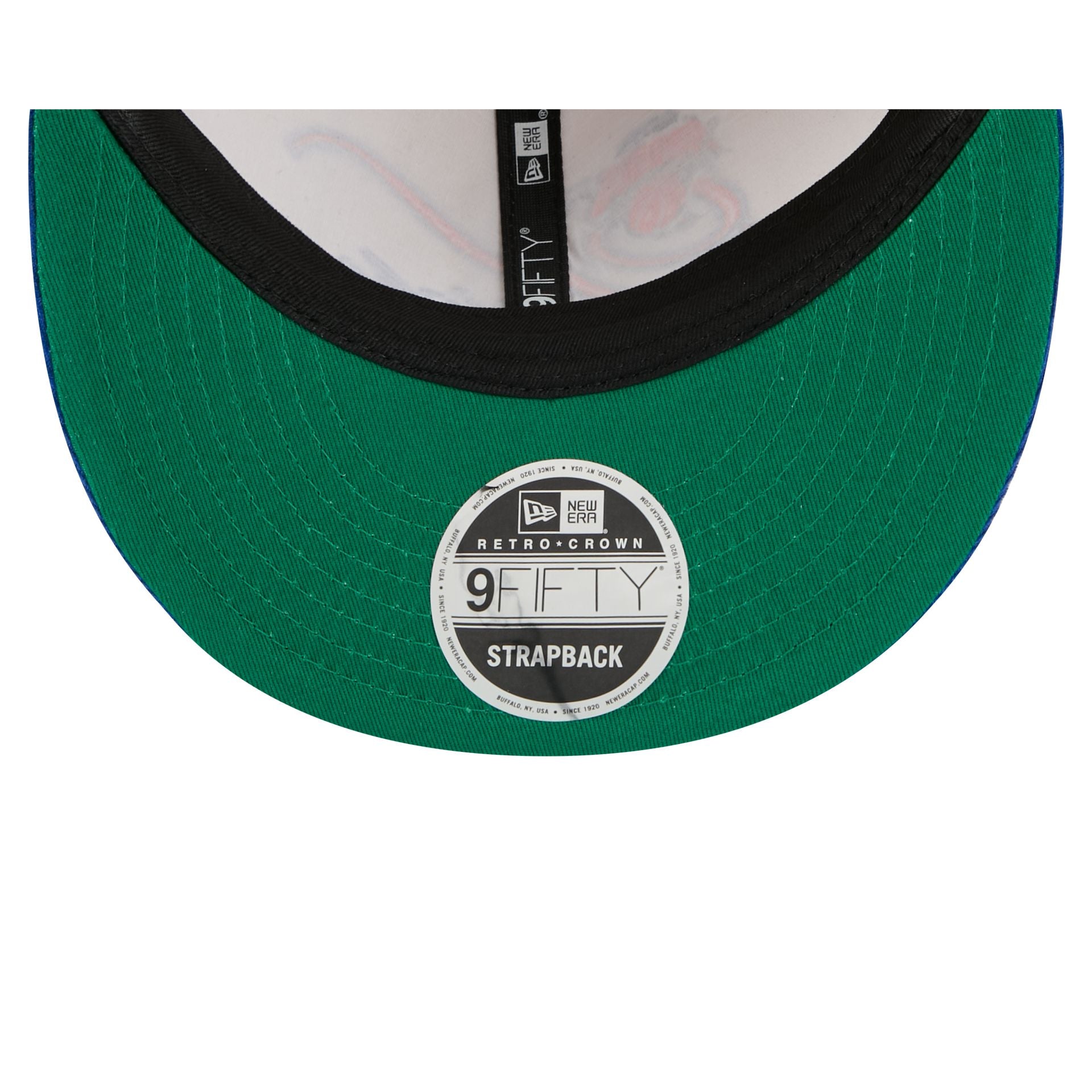 New York Knicks Pinstripe Script Retro Crown 9FIFTY Adjustable Hat - Image 7