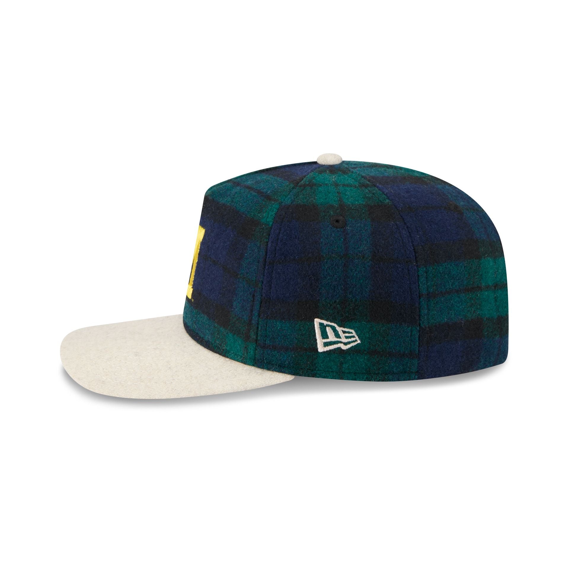 Michigan Wolverines Plaid Letterman 19TWENTY Adjustable Hat - Image 5